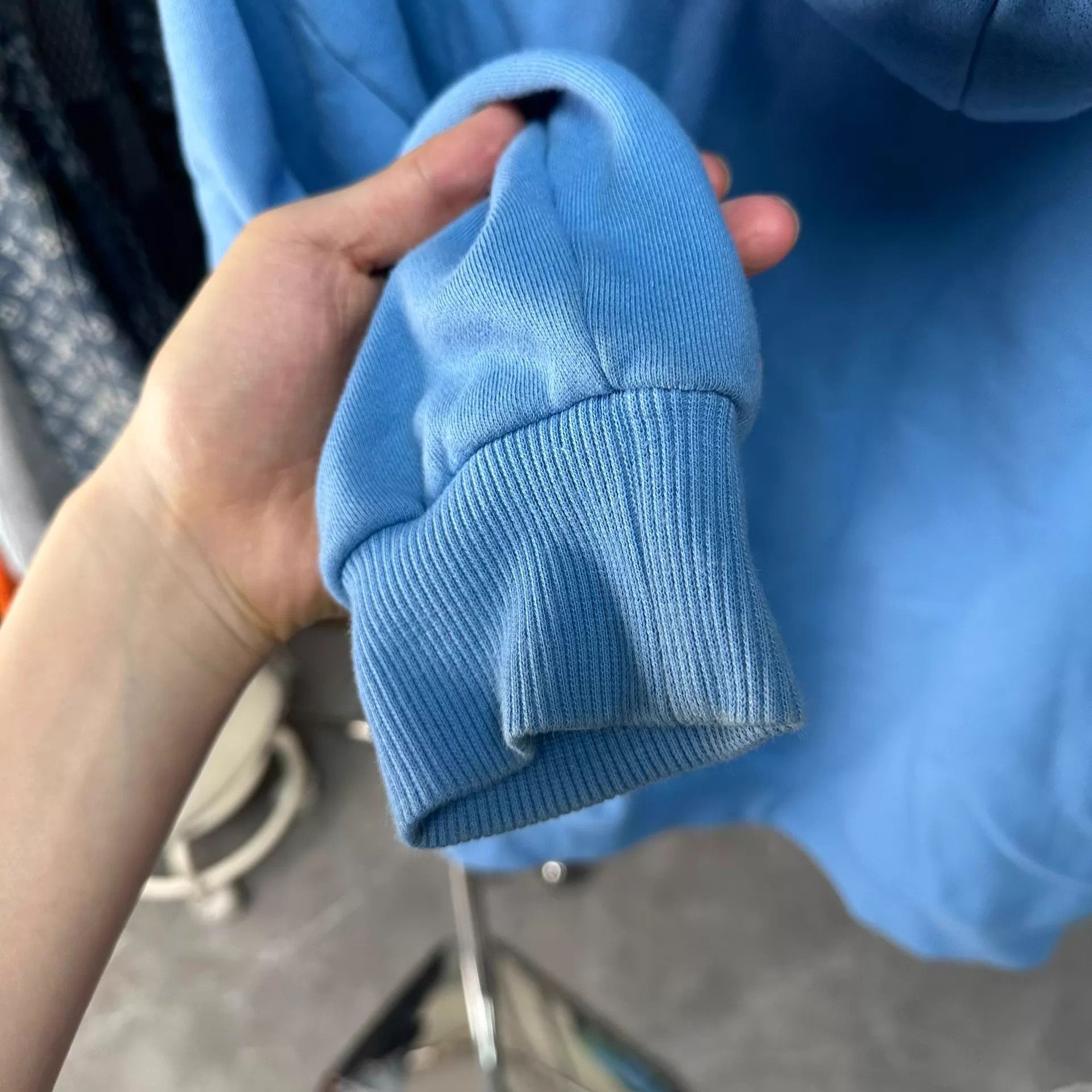 Celine CELINE Logo Print Hoodie Men's Gray Blue M Size US M / EU 48-50 / 2 - 6 Thumbnail