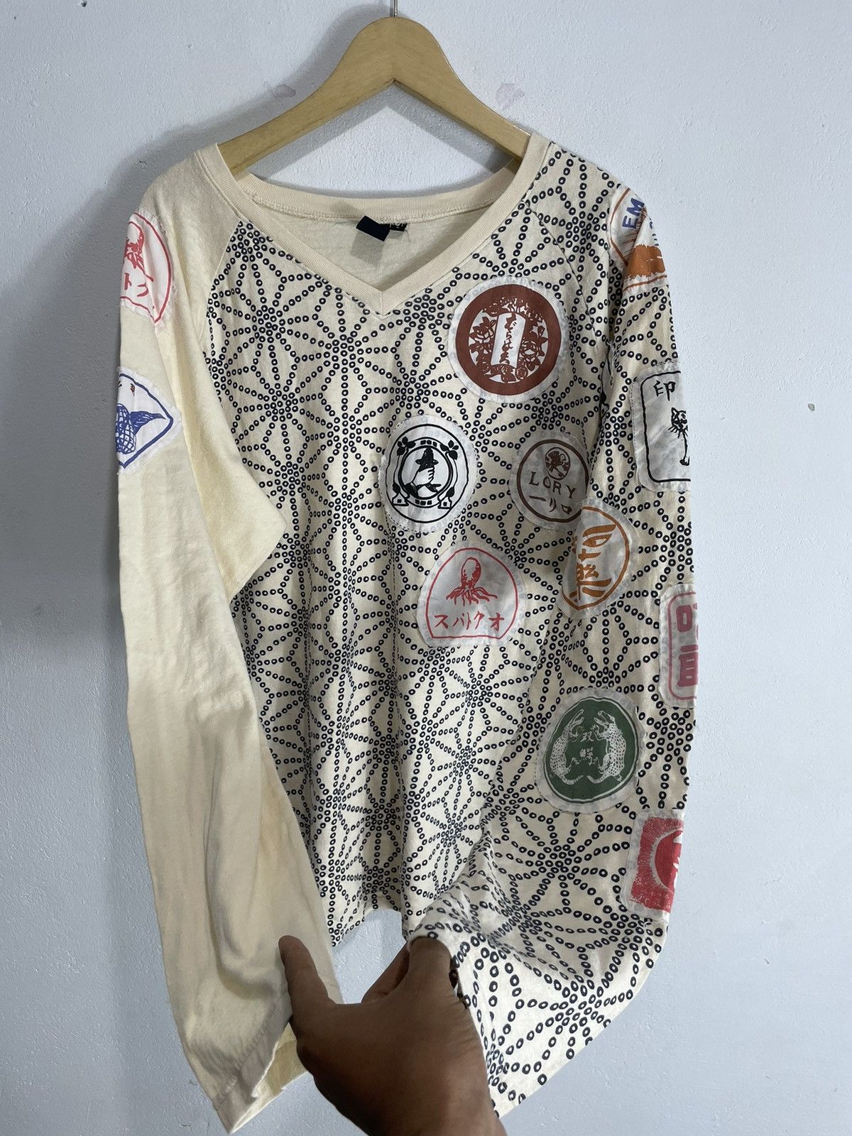 Hysteric Glamour Japanese brand Gothic punk Patchwork long sleeve Size US L / EU 52-54 / 3 - 4 Thumbnail