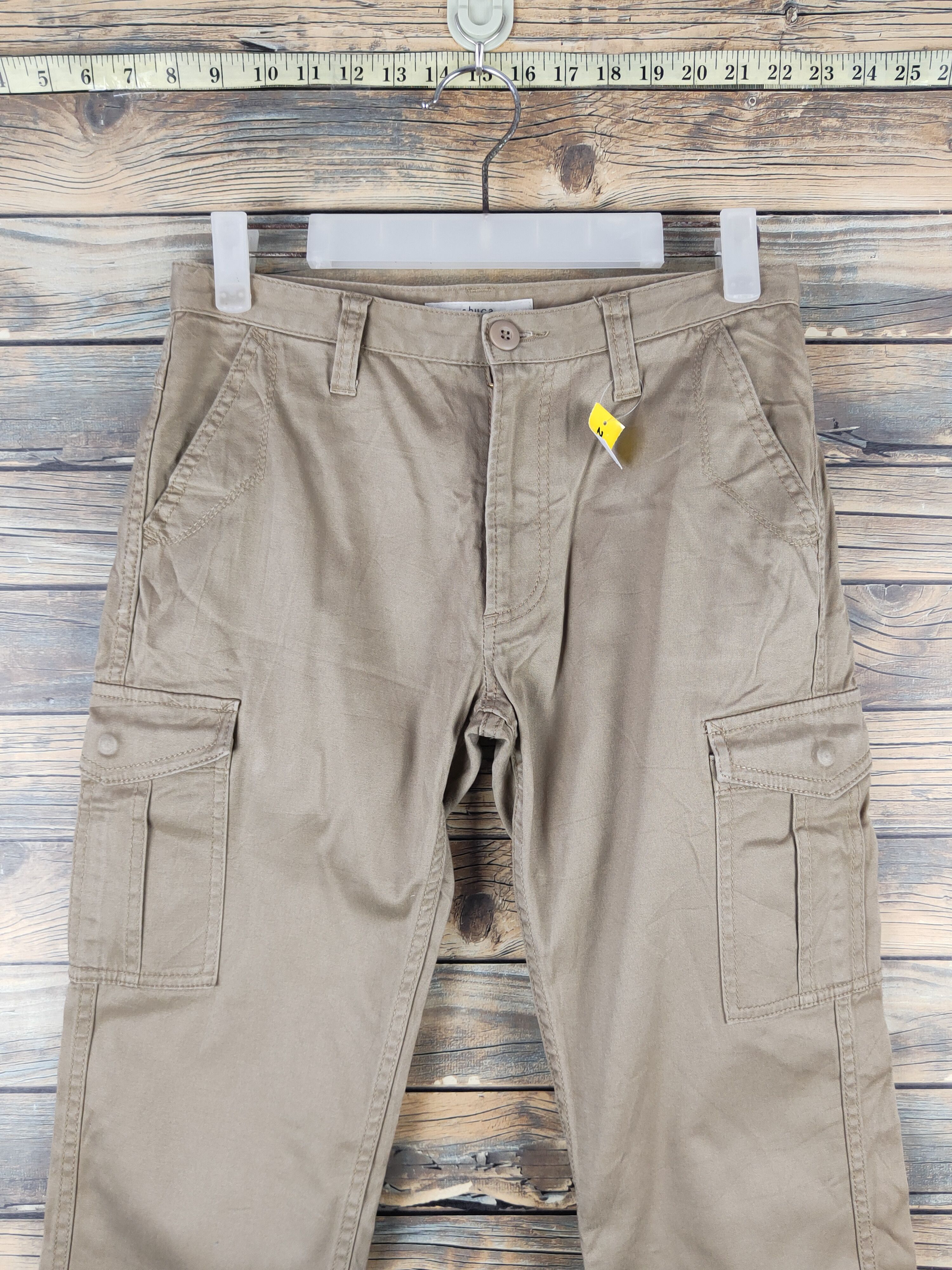 Japanese Brand DL Shuca Global Work Beige Multipocket Cargo Pants #2377 Size US 28 / EU 44 - 2 Thumbnail