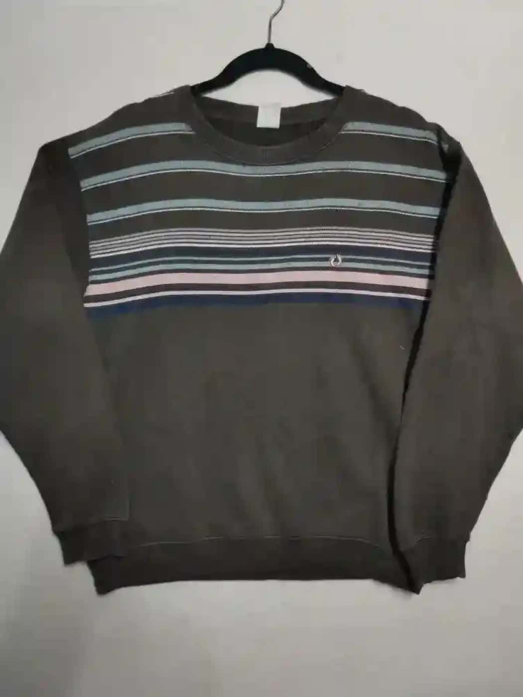Hang Ten Vintage Hang Ten Stripe Sweatshirt Size US M / EU 48-50 / 2 - 1 Thumbnail