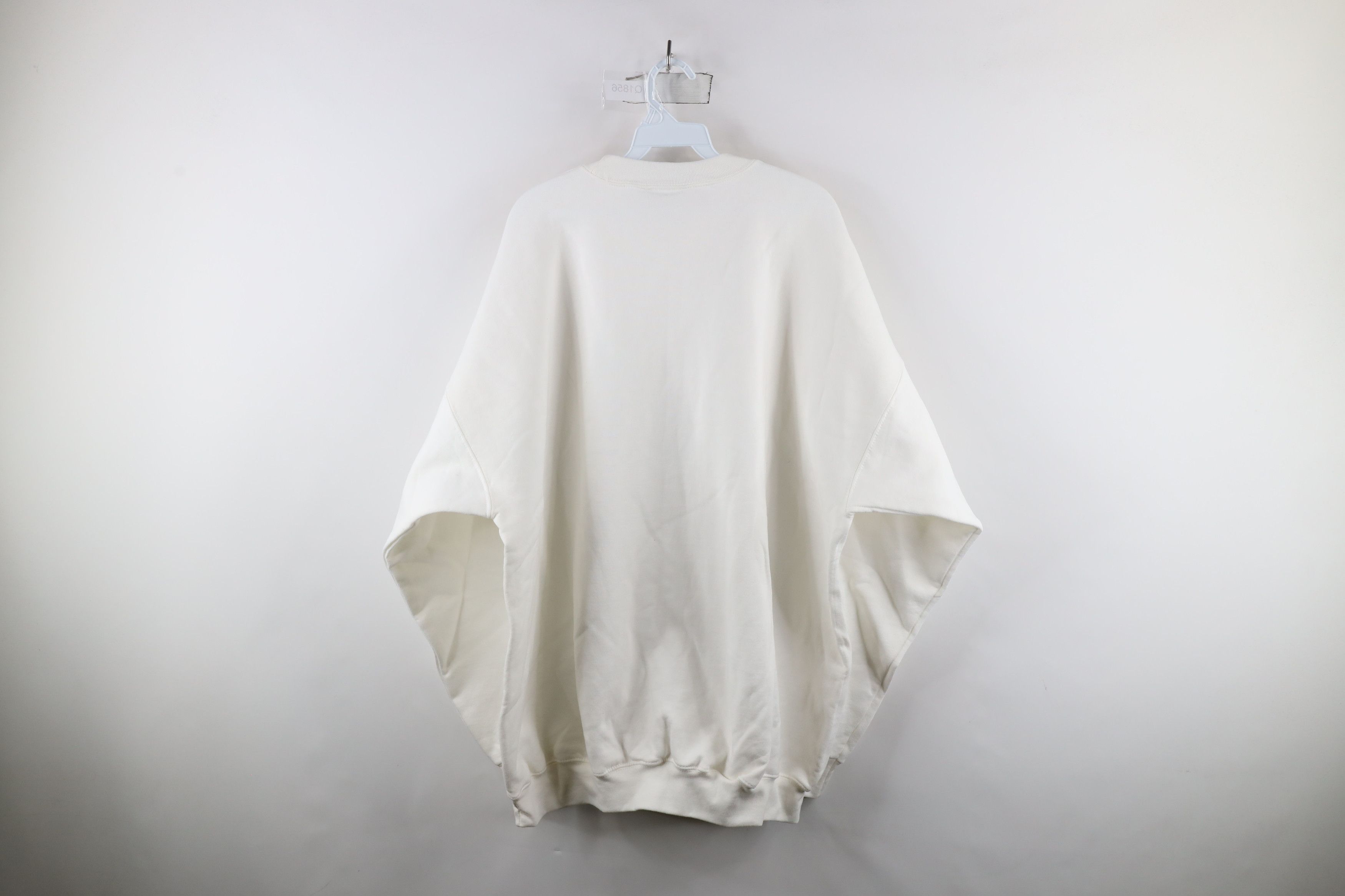 Vintage Vintage 90s Streetwear Heavyweight Crewneck Sweatshirt White Size US XXL / EU 58 / 5 - 9 Thumbnail