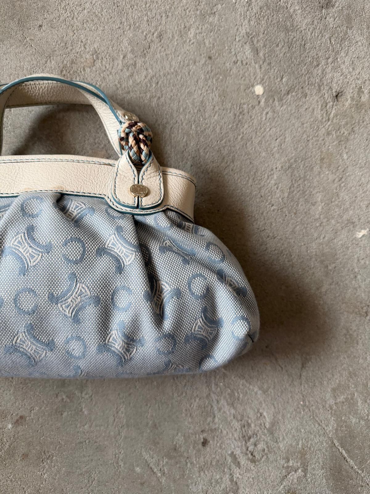 Celine Celine Macadam Brazone Mini Shoulder Bag Blue Size ONE SIZE - 9 Thumbnail