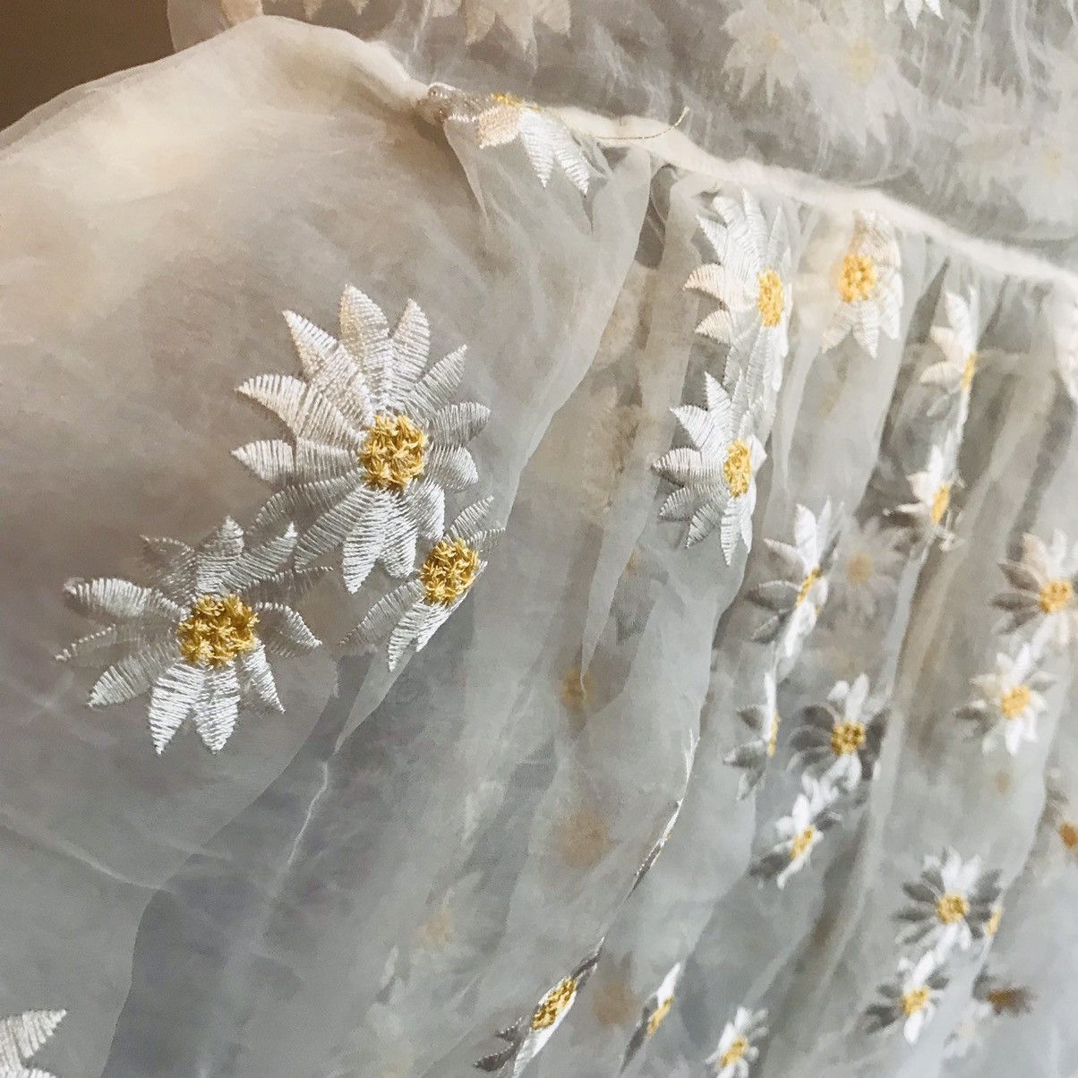 If Six Was Nine × Seditionaries Japanese Daisy Flowers Embroidered Mesh Dress Size M / US 6-8 / IT 42-44 - 4 Thumbnail