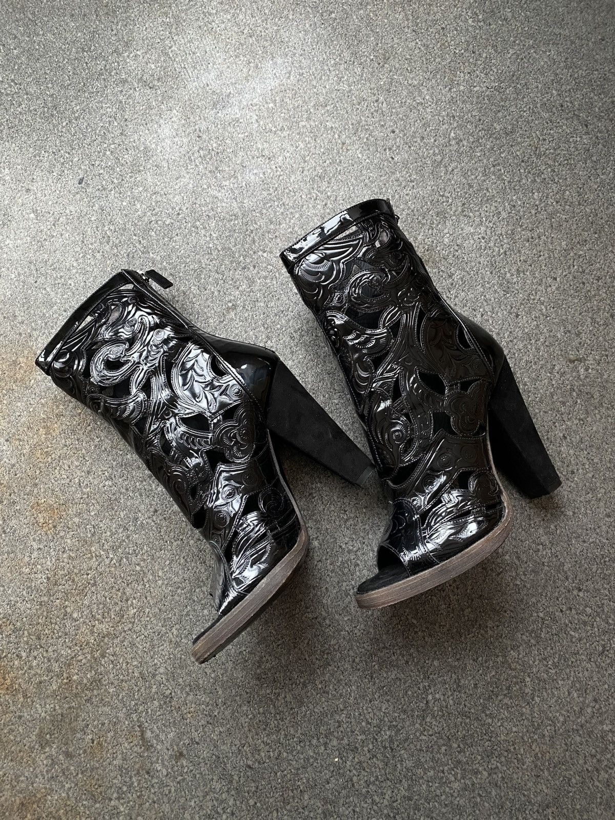 Balmain BALMAIN Runway SS12 Leather High Heels Ankle Boots Size US 8.5 / IT 38.5 - 3 Thumbnail