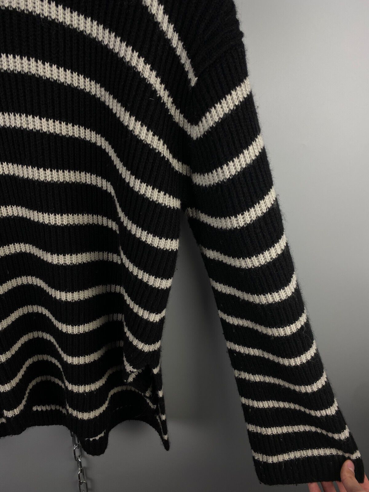 Allsaints All Saints Womens Oversized Knit Wool Sweater Jumper Size M / US 6-8 / IT 42-44 - 7 Thumbnail