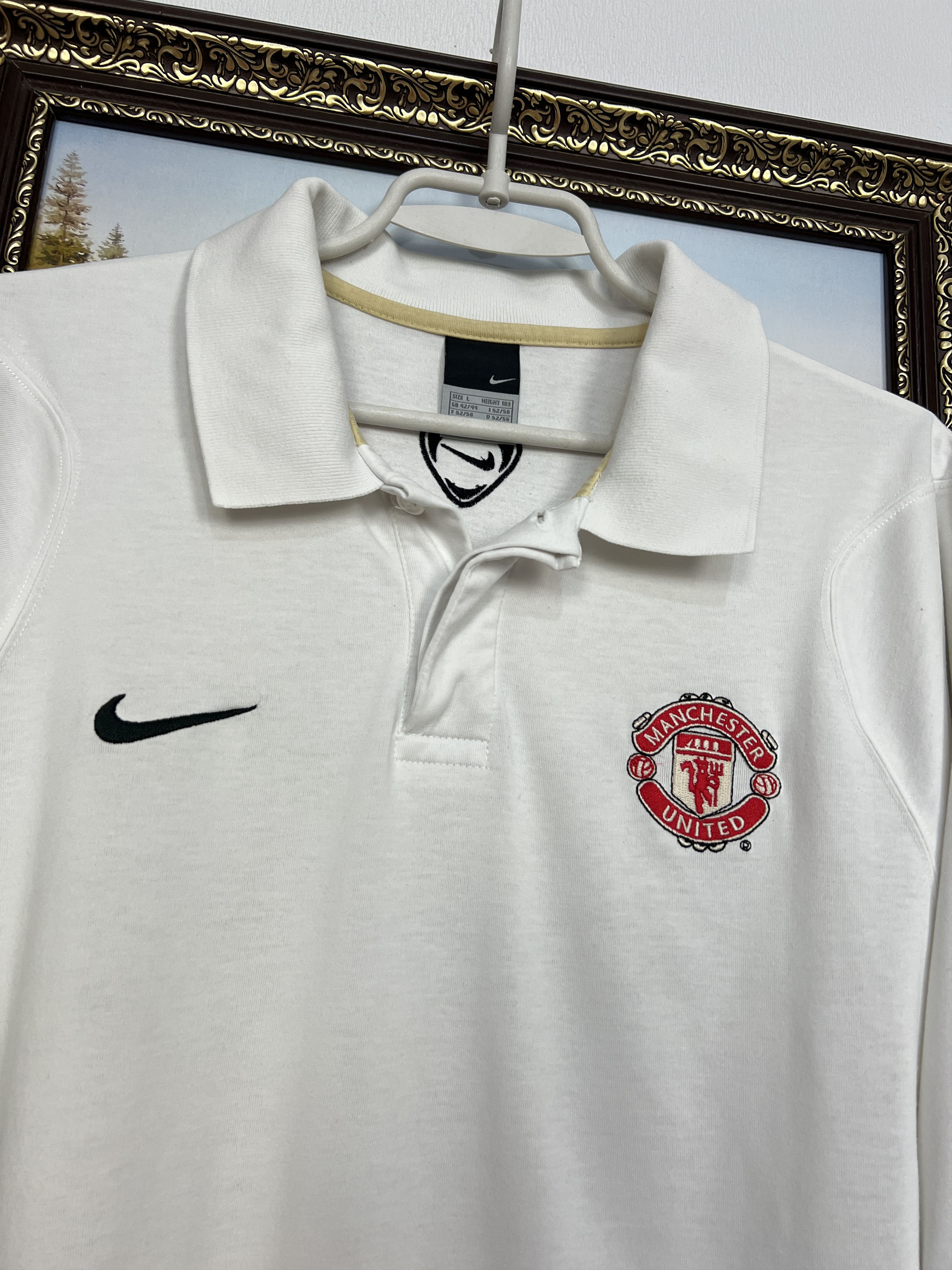 Nike Manchester United Football Train Polo Shirt Jersey Trikot Size US L / EU 52-54 / 3 - 3 Thumbnail