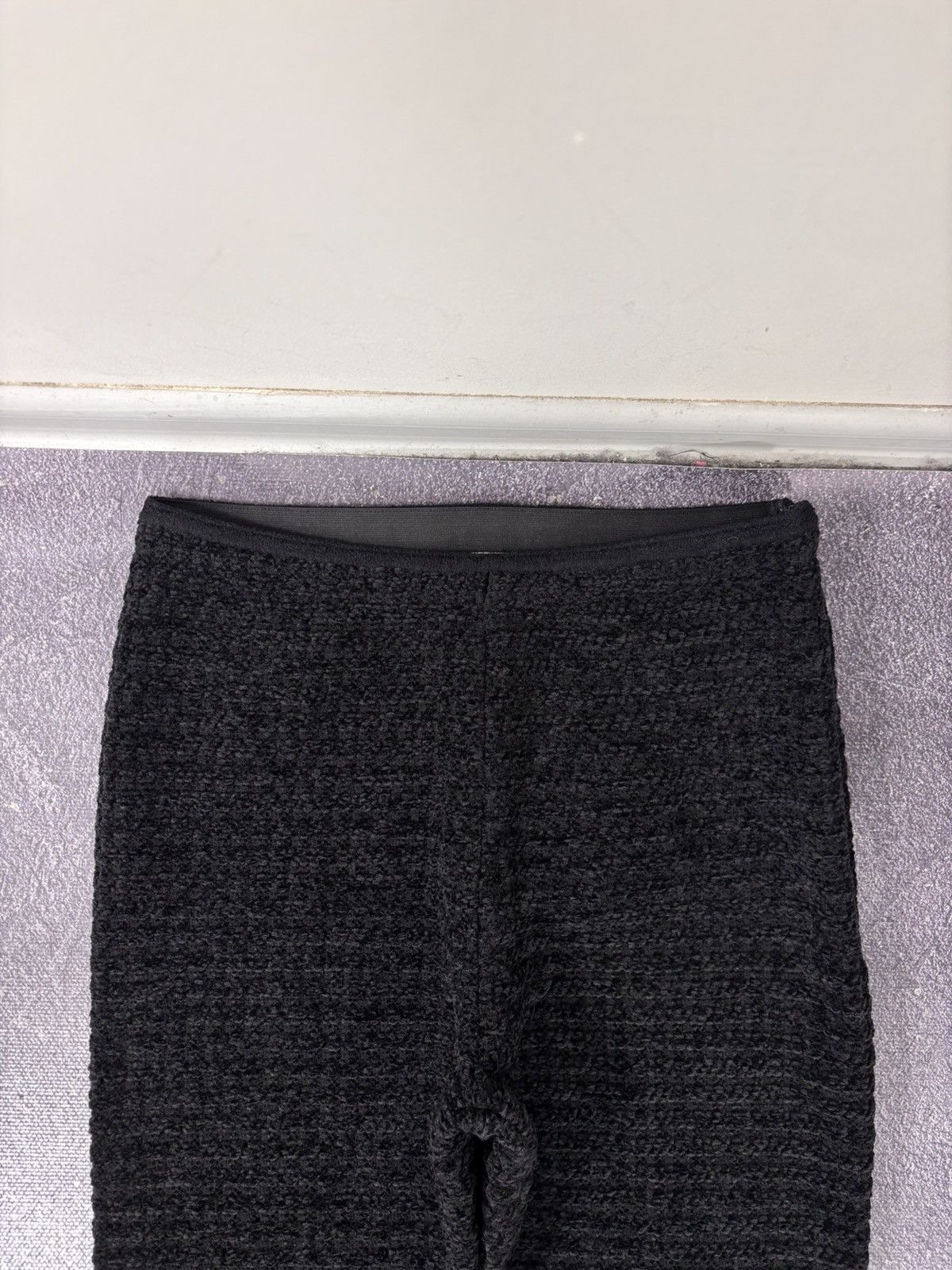 Sandro Sandro Paris NWT Women’s Black Velvet Tweed Flared Pants Size 27" / US 4 / IT 40 - 5 Thumbnail