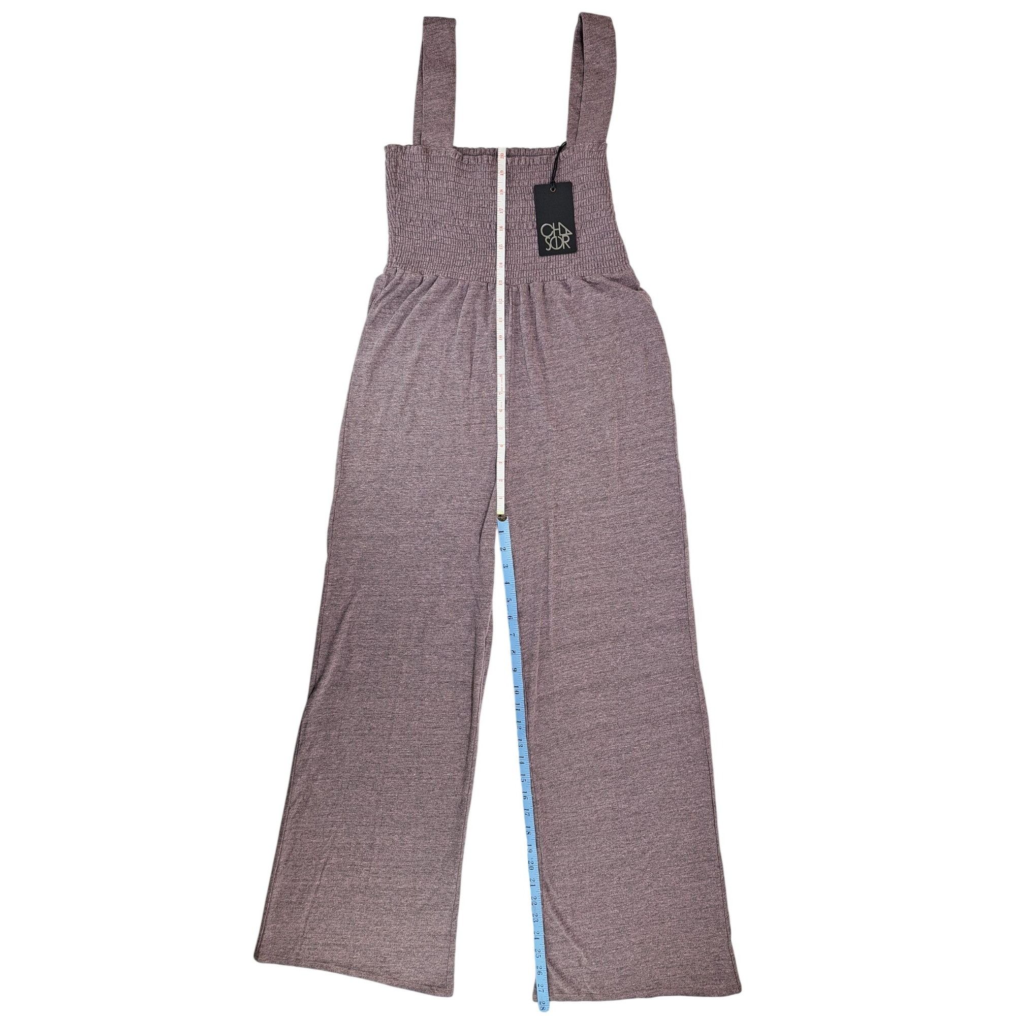 Chaser Brand Chaser Women Smocked Wide-Leg Jumpsuit Stretchy Straps Soft Size S / US 4 / IT 40 - 5 Thumbnail