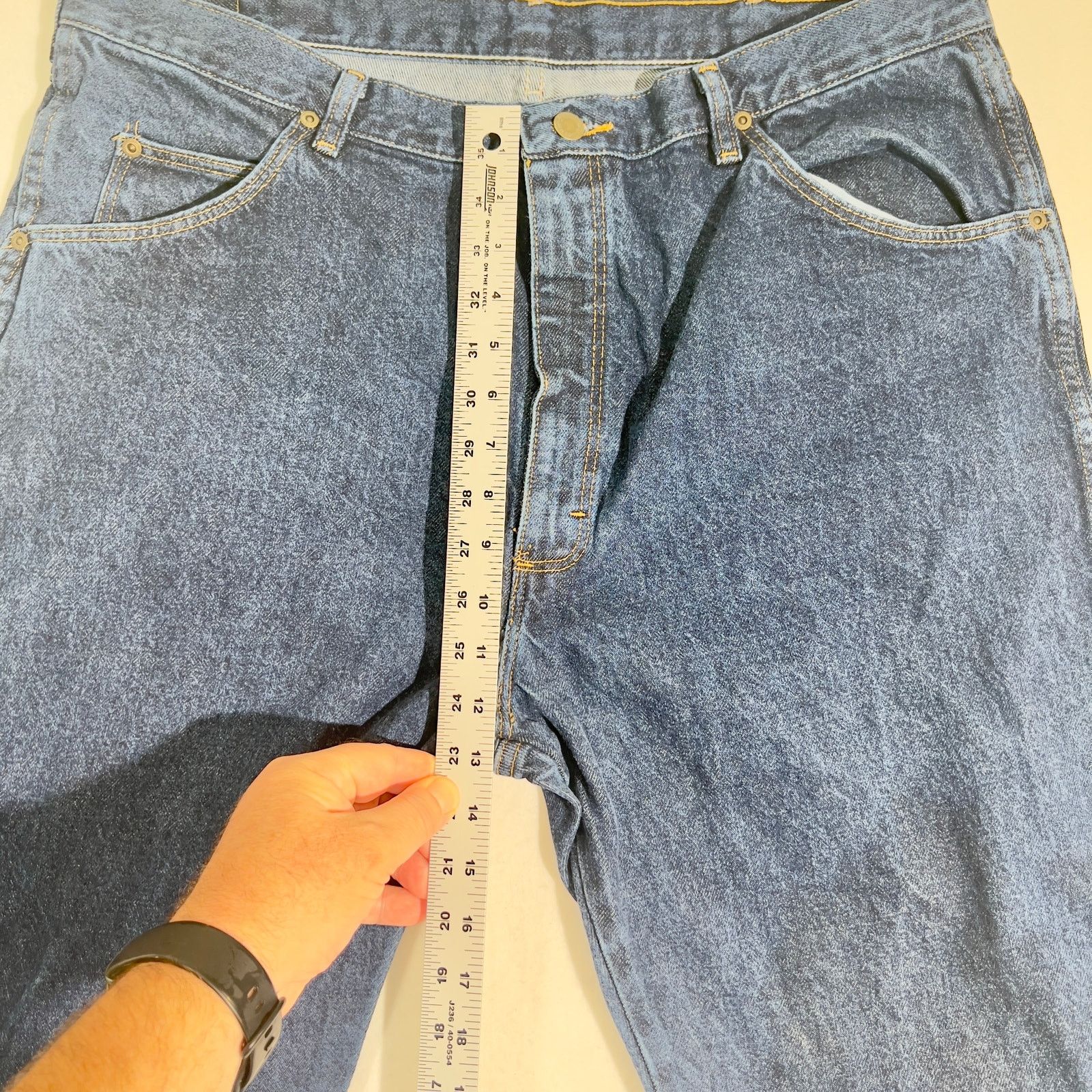 Wrangler Wrangler Jeans Mens W40 x L32 Dark Wash Blue Style # 96501MR Size US 40 / EU 56 - 5 Thumbnail