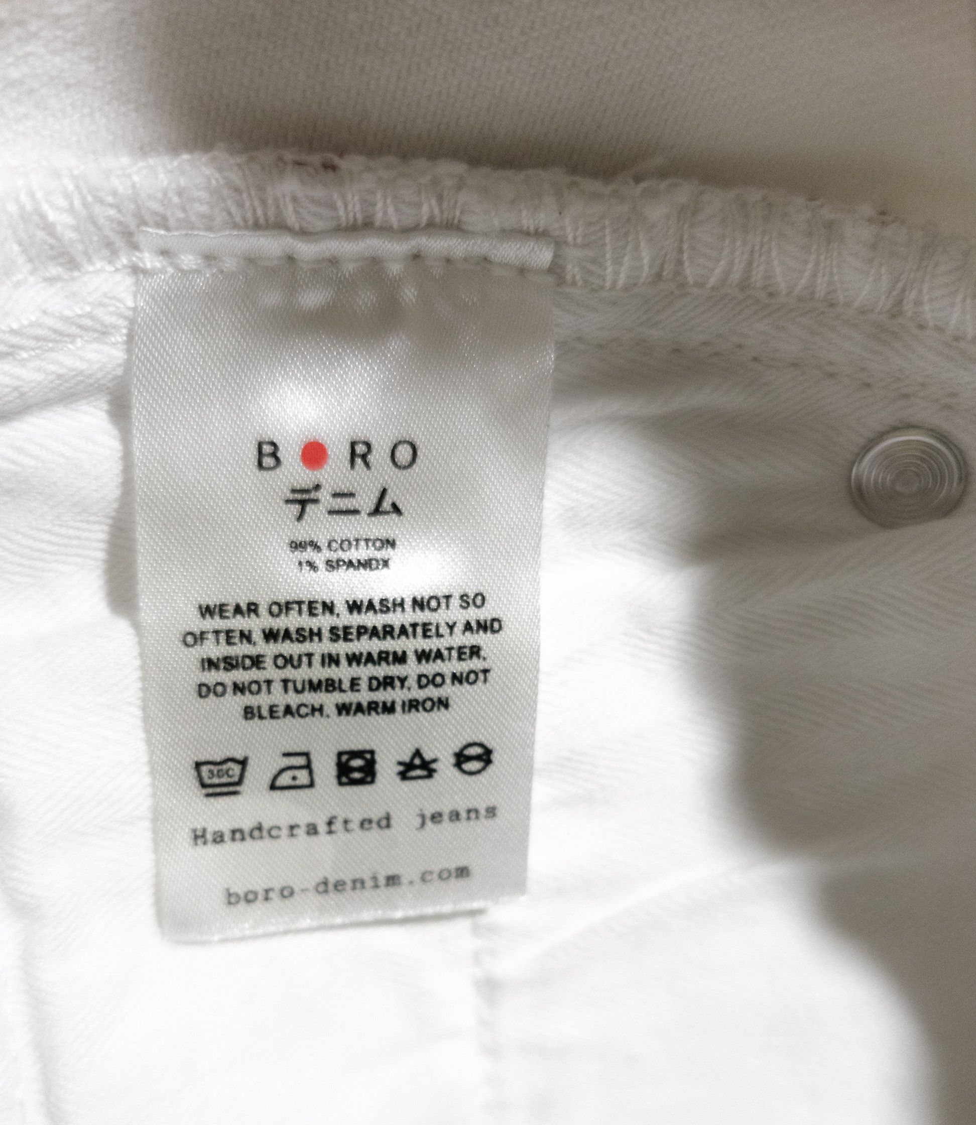 BORO Denim MSRP 340€ Selvedge Boyfriend Jeans Levis 501 Style Japanese Size 33" - 17 Thumbnail