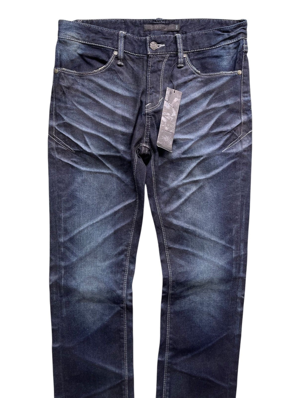 GOSTAR DE FUGA Fuga waxed whisker design jeans Size US 30 / EU 46 - 3 Thumbnail