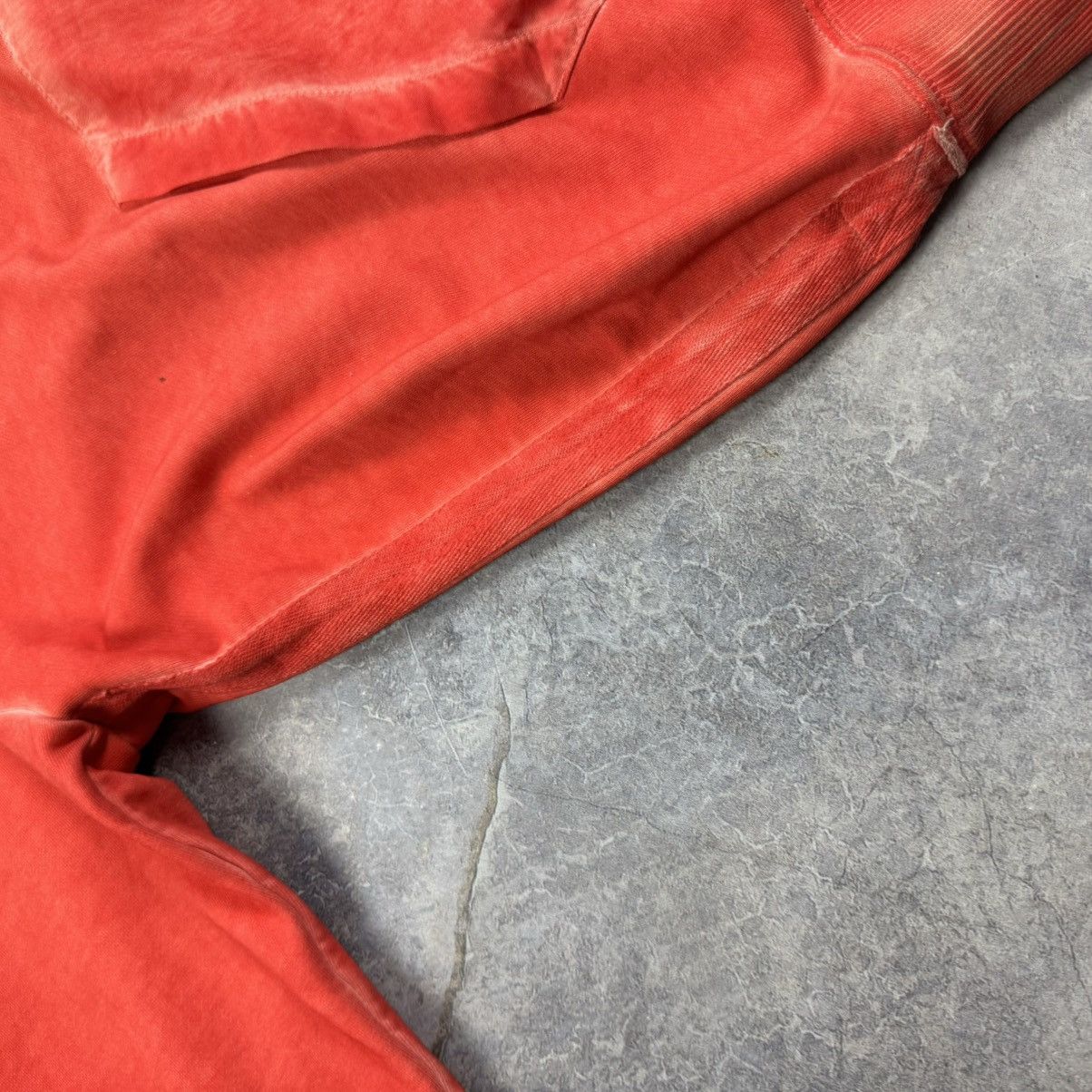 Helmut Lang HELMUT LANG FADED RED OVERSIZED EMBROIDERED LOGO HOODIE Sz M Size US M / EU 48-50 / 2 - 7 Thumbnail