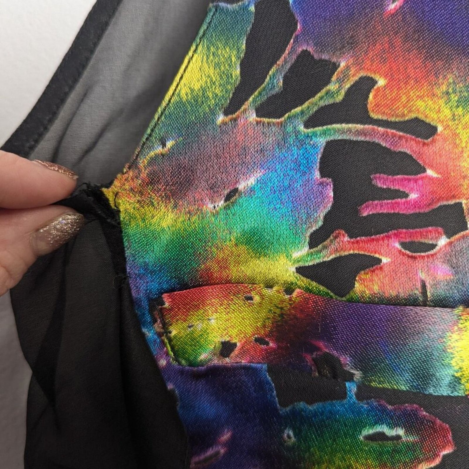Anna Sui Anna Sui Vintage 90s Rainbow Semi Sheer Floral Vest Button Size S / US 4 / IT 40 - 8 Thumbnail