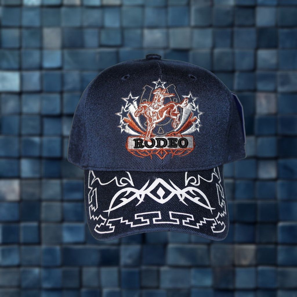 Vintage VINTAGE CHOICE Baseball Cap Men Adjustable Rodeo Cowboy Horse Western Dark Blue Size ONE SIZE - 1 Thumbnail