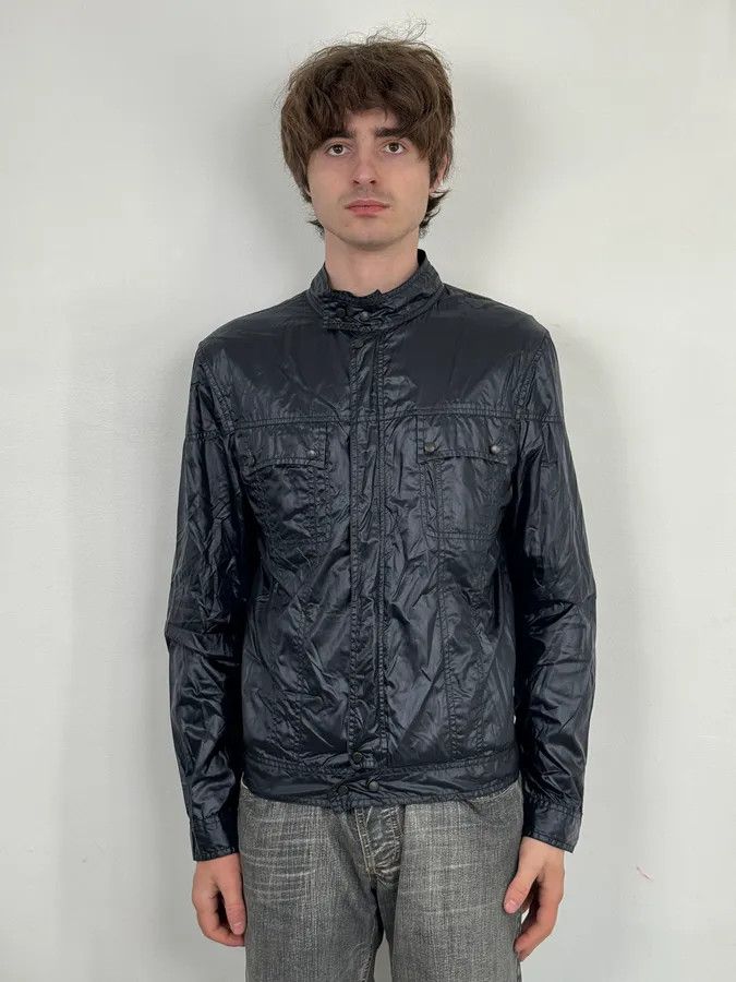Yves Saint Laurent SS2004 Yves Saint Laurent Navy Shiny Cargo Jacket Size US M / EU 48-50 / 2 - 3 Thumbnail