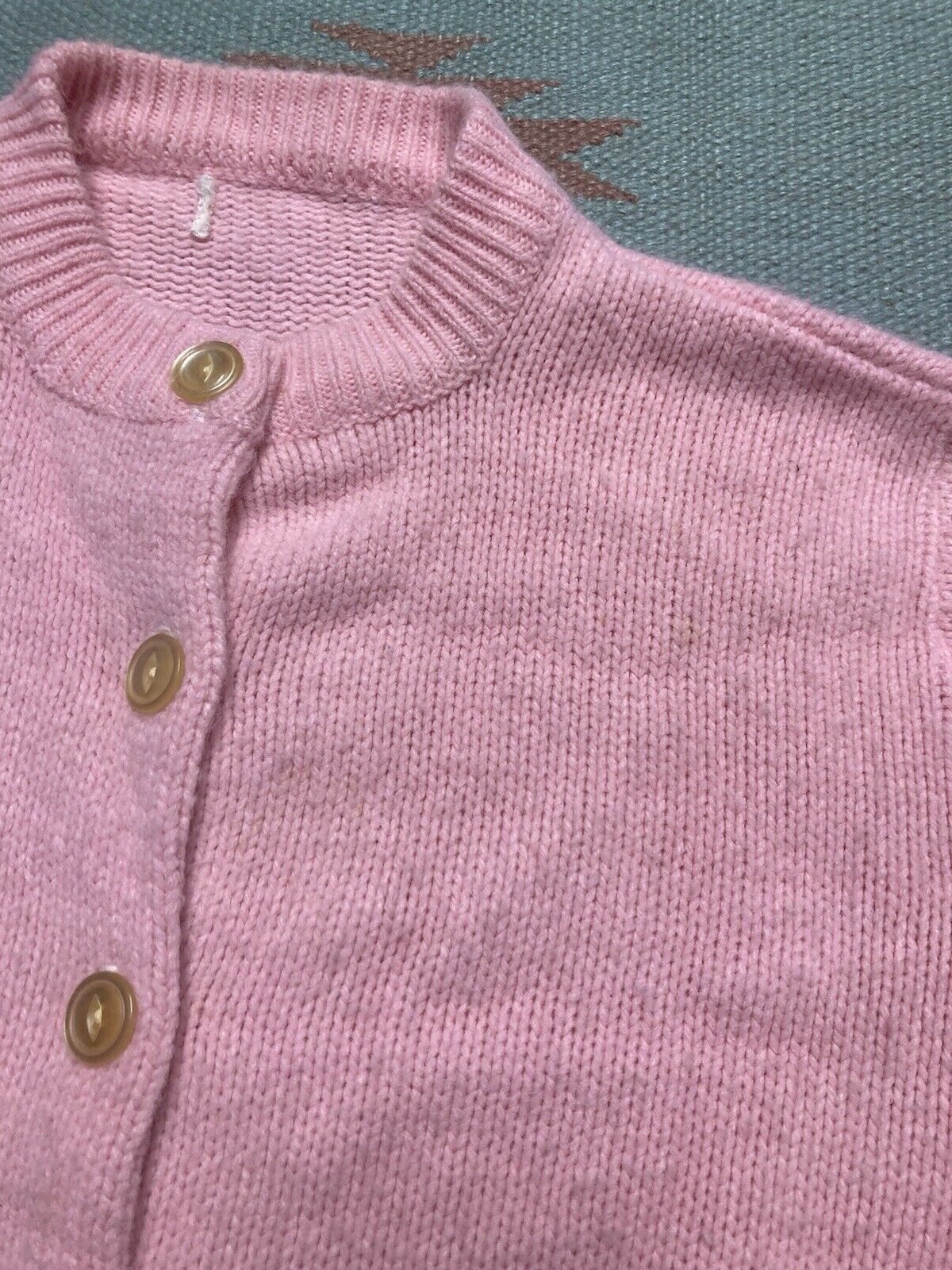 Vintage VTG 60s button front cardigan sweater knit women’s medium Size M / US 6-8 / IT 42-44 - 6 Thumbnail