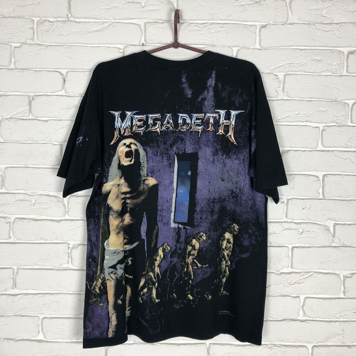 Band Tees Megadeth 1992 Reprint not vintage tee t shirt Size US L / EU 52-54 / 3 - 7 Thumbnail