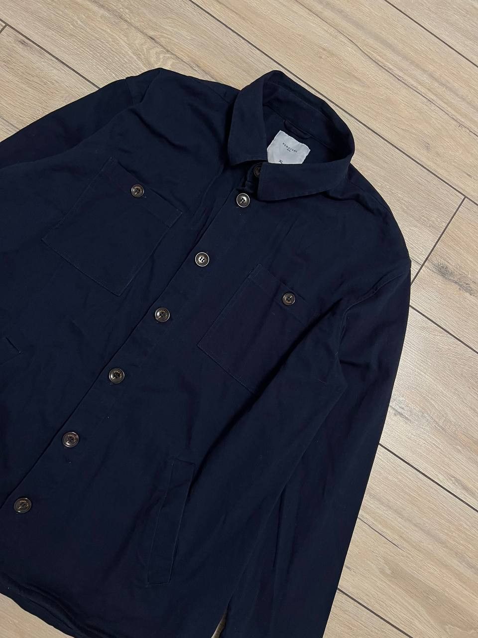 Percival Percival Wellington Over Shirt WorkShirt Navy Blue XL Size US XL / EU 56 / 4 - 8 Thumbnail
