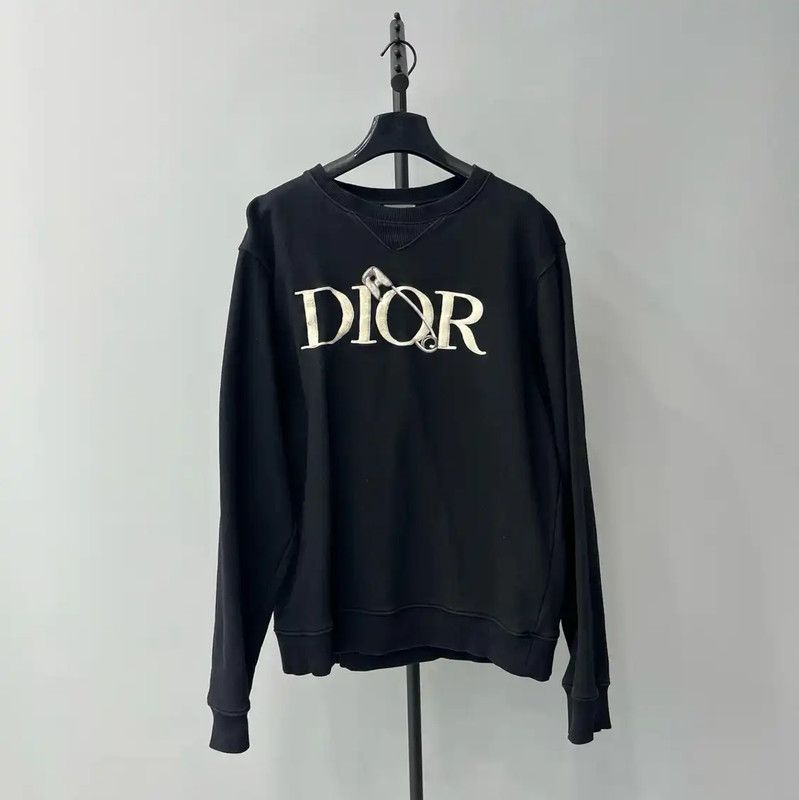 Dior Dior Black Cotton Women's Sweatshirt 0089 Size L / US 10 / IT 46 - 1 Thumbnail