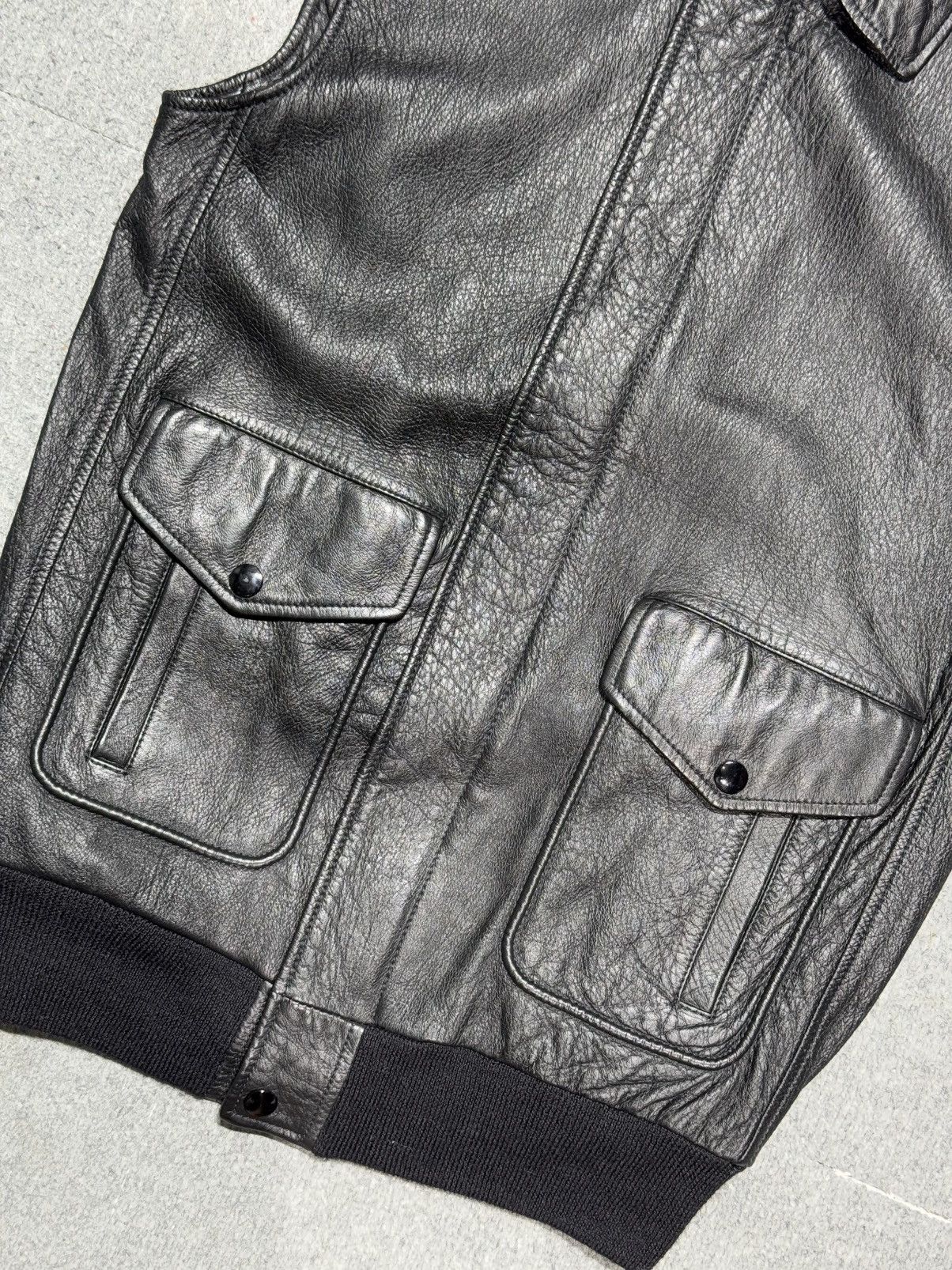 Hedi Slimane × Saint Laurent Paris AW15 Unseen Saint Laurent - Hedi Slimane - Leather Vest Size US S / EU 44-46 / 1 - 8 Thumbnail