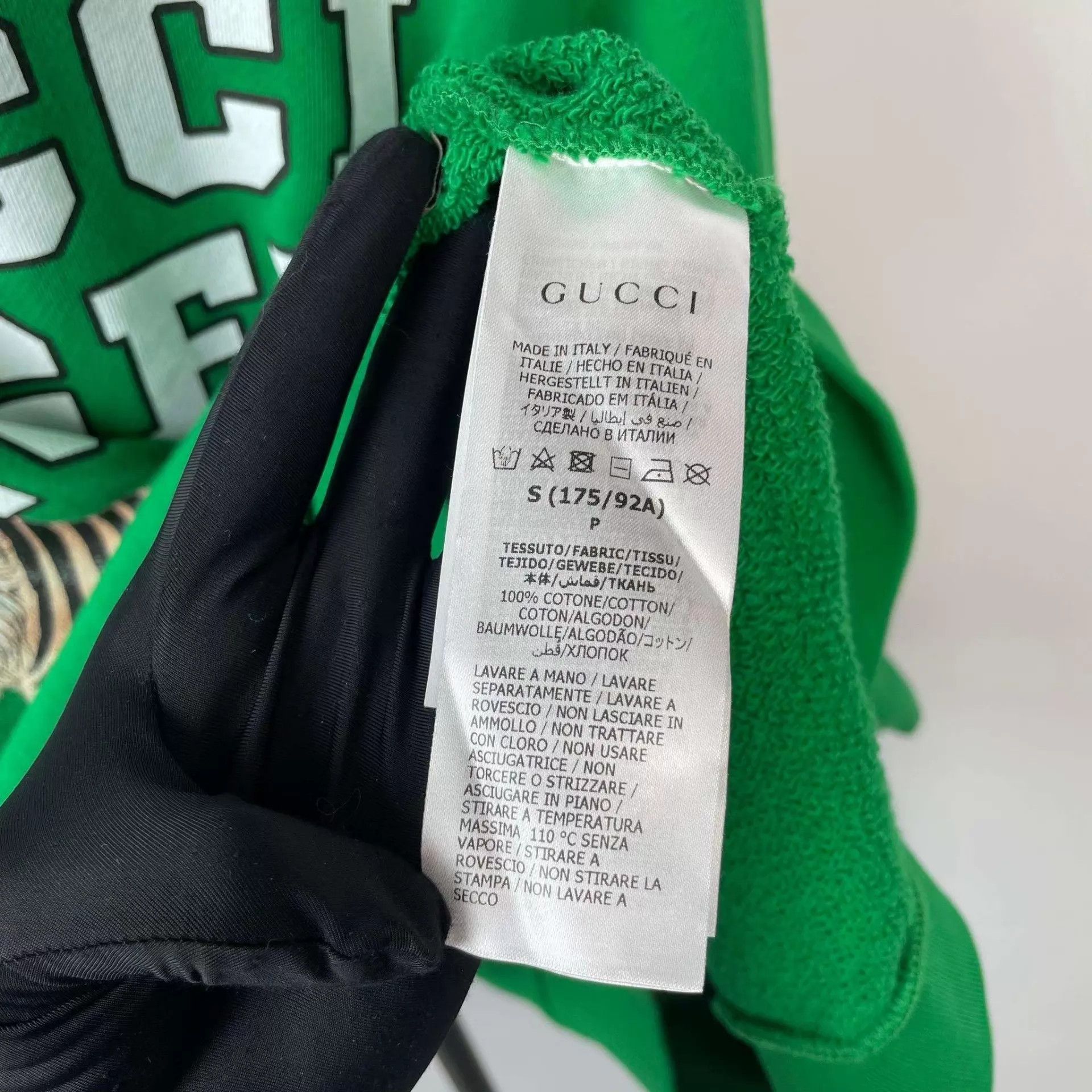 Gucci Gucci Tiger Logo Green S 95New Sweatshirt Size US S / EU 44-46 / 1 - 9 Thumbnail