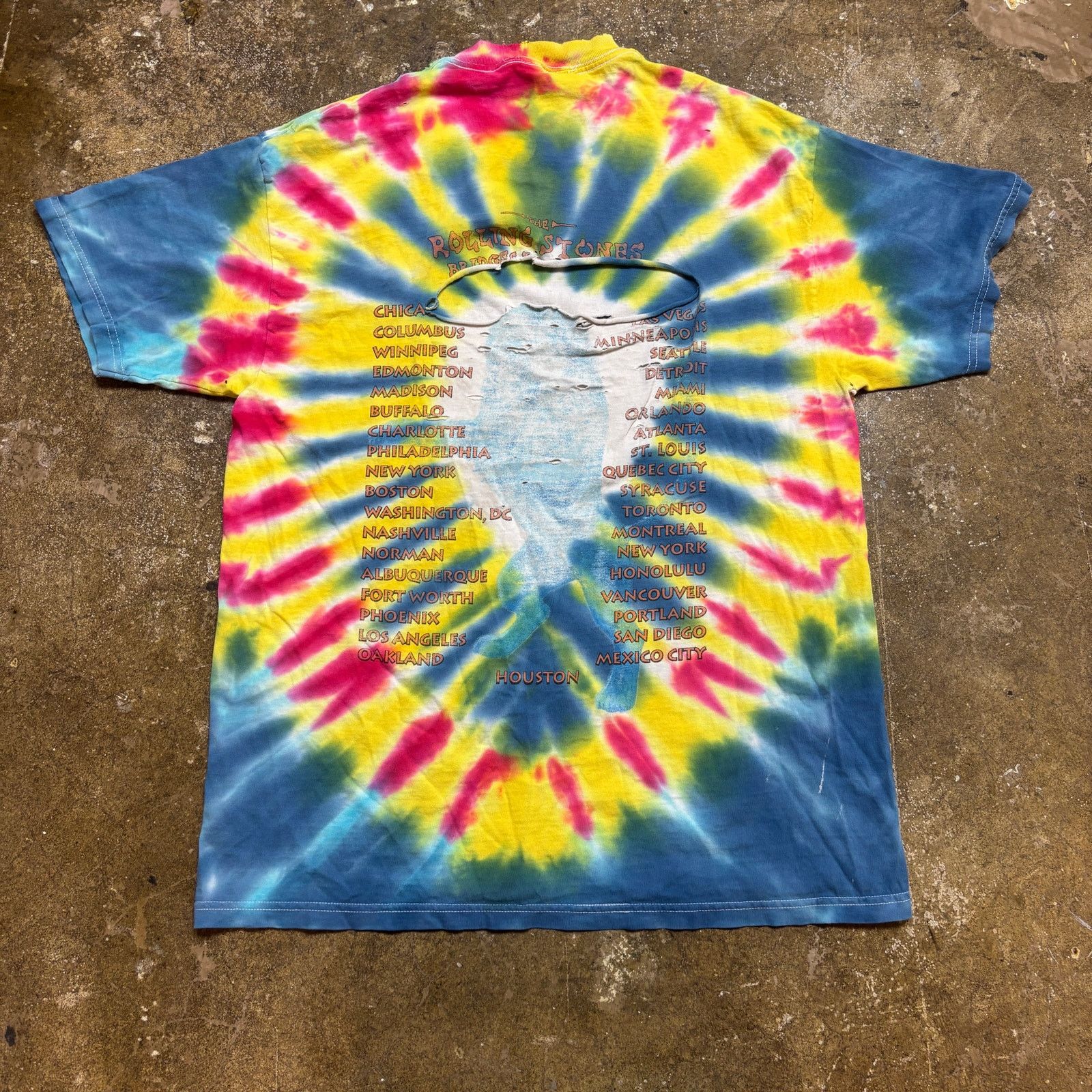 Grateful Dead × Lee × Vintage VTG 1997 Rolling Stones Bridges to Babylon Tour Shirt Large Size US L / EU 52-54 / 3 - 4 Thumbnail
