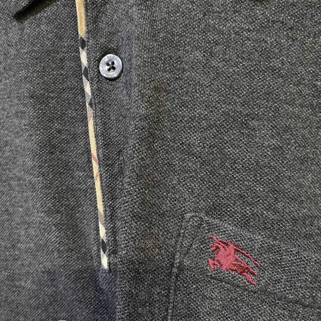 Burberry BURBERRY LONDON Basic Logo Long Sleeve Polo T Shirt Size US S / EU 44-46 / 1 - 4 Thumbnail