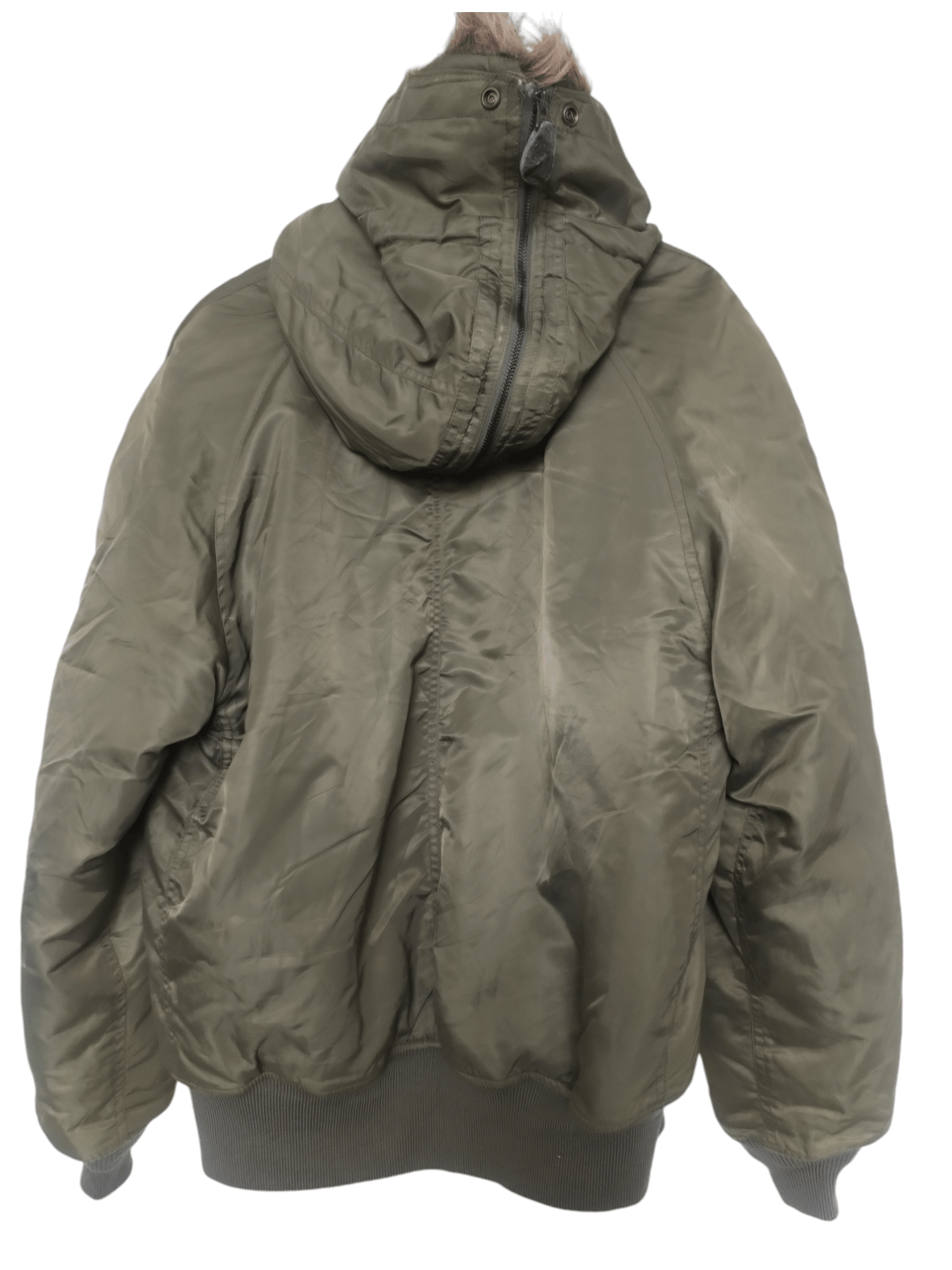 Avirex × Vintage Avirex Flight Bomber Faux Fur Hoodie Jacket Size US L / EU 52-54 / 3 - 5 Thumbnail