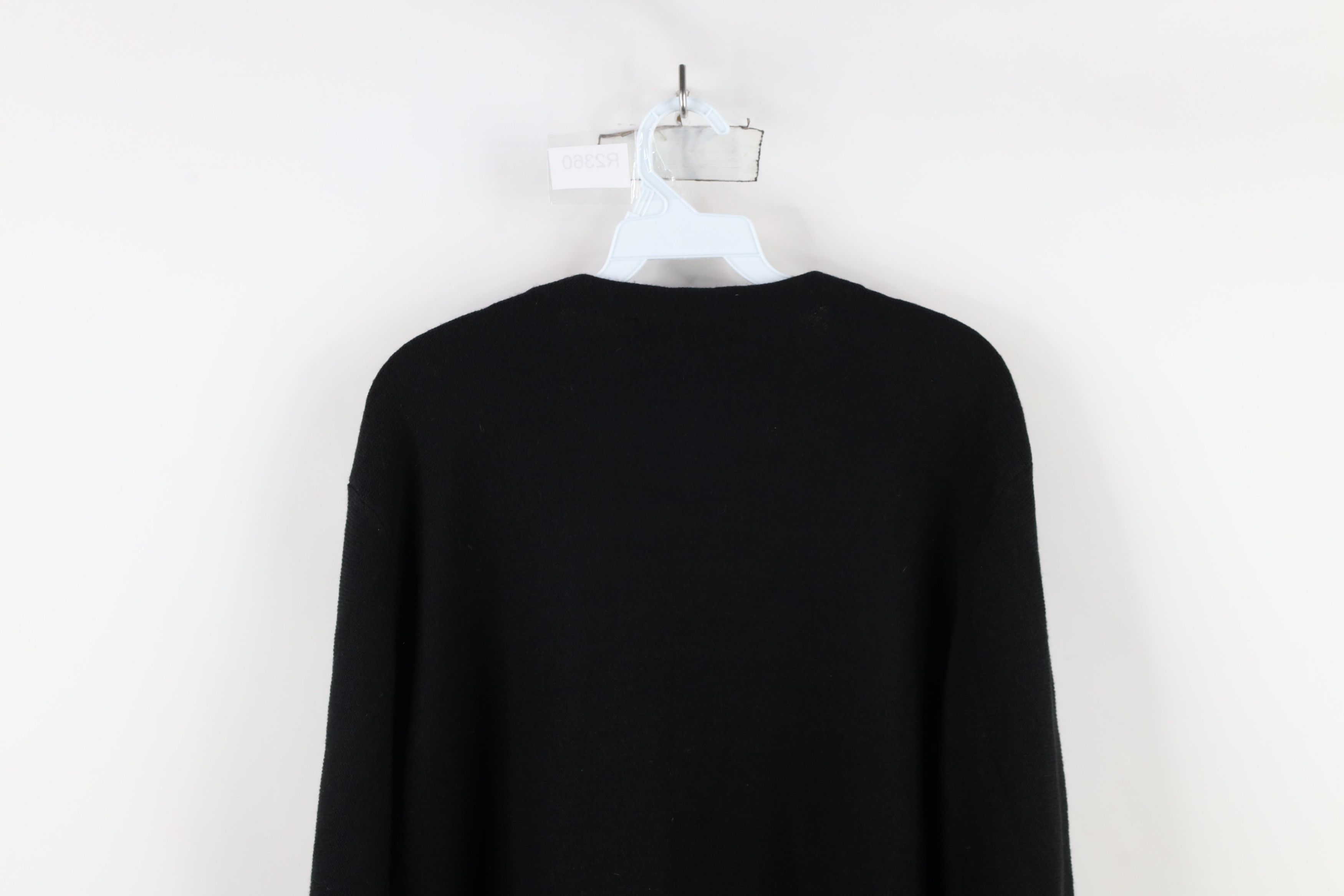 Vintage Vintage 90s Streetwear Knit Button Cardigan Sweater Black Size US L / EU 52-54 / 3 - 11 Thumbnail