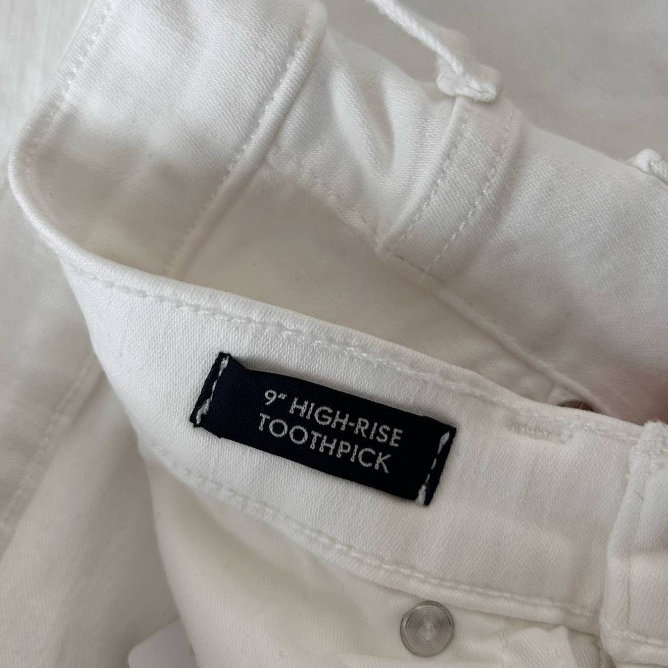 J.Crew J. Crew Jeans White High Rise 9" Toothpick Jeans Sz 30 Size 30" / US 8 / IT 44 - 5 Thumbnail