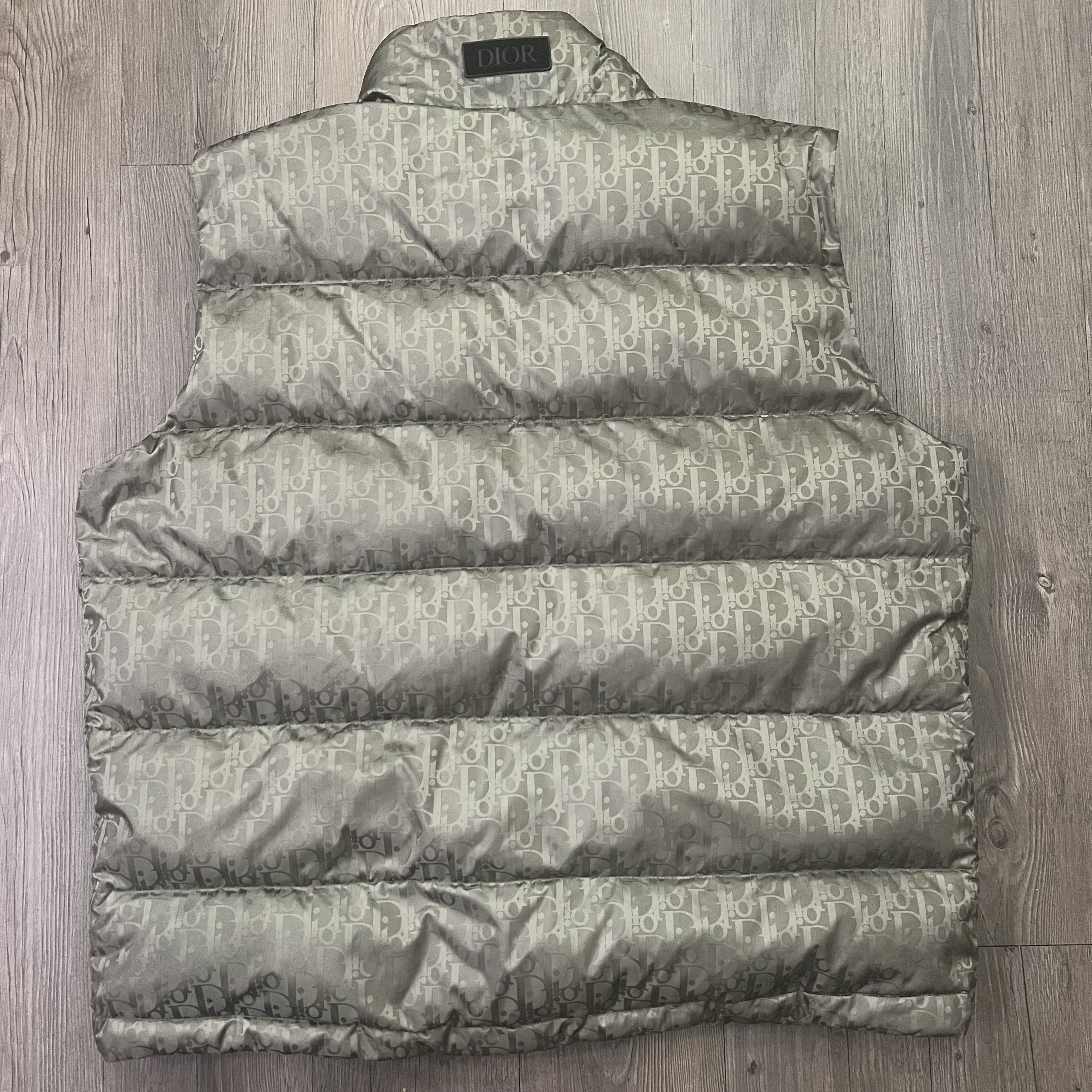 Dior Dior Olive Oblique Puffer Vest Size US XXL / EU 58 / 5 - 4 Thumbnail