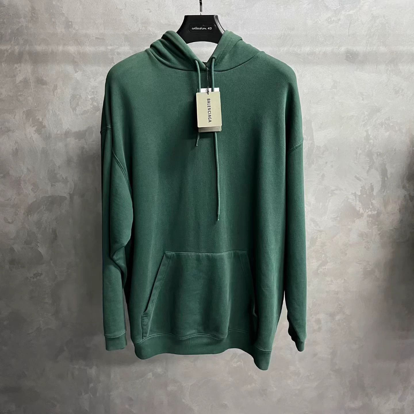 Balenciaga M Balenciaga Cypress Green Back Logo Print Hoodie Size US M / EU 48-50 / 2 - 1 Thumbnail