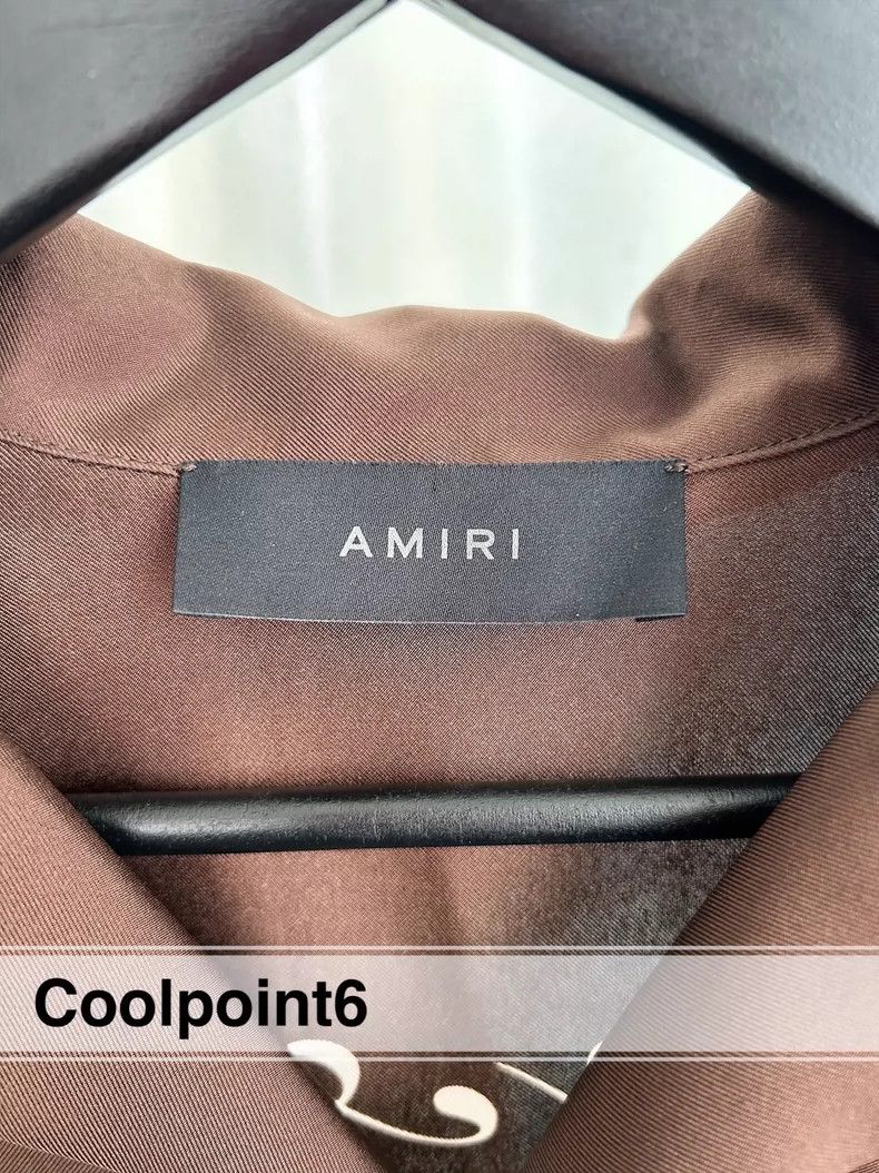 Amiri Amiri billiards camp-collar silk shirt Size US L / EU 52-54 / 3 - 4 Thumbnail