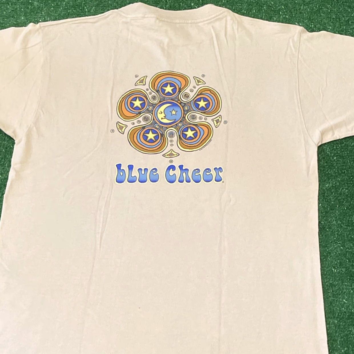 Tultex VINTAGE 90s Blue Cheer Psychedelic Rock Band Tee Shirt Mens Size M Beige T-Shirt Short Sleeve Size US M / EU 48-50 / 2 - 2 Thumbnail