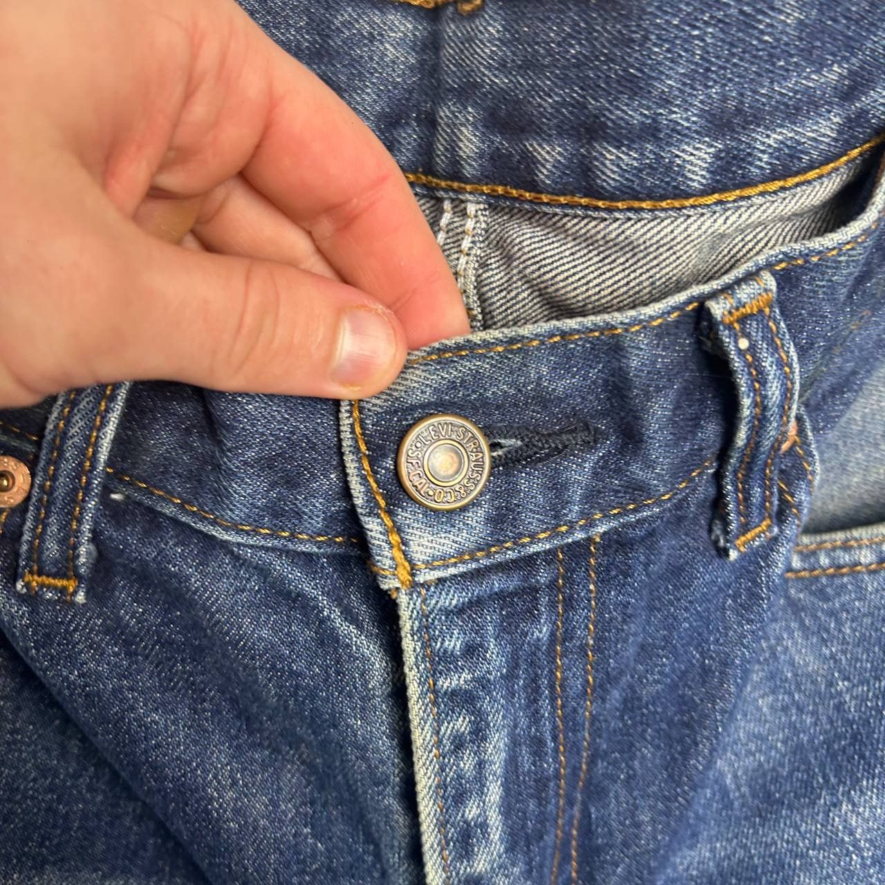 Levi's Vintage Clothing vintage levis 751 Baggy Blue denim streetwear jeans Size US 34 / EU 50 - 11 Thumbnail