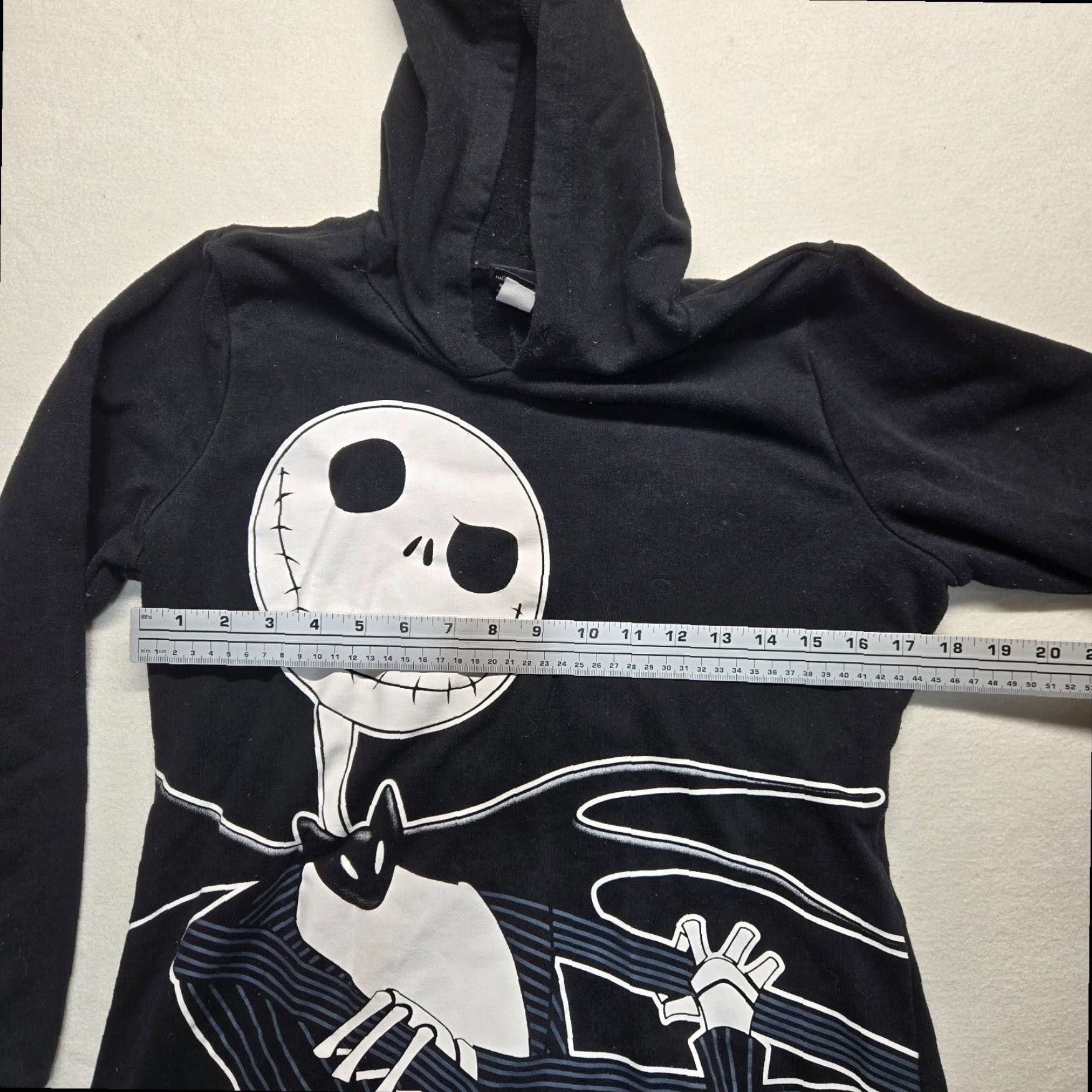 Port & Company Disney Nightmare Before Christmas Jack Skellington Hoodie Black Adult Large Size L / US 10 / IT 46 - 4 Thumbnail
