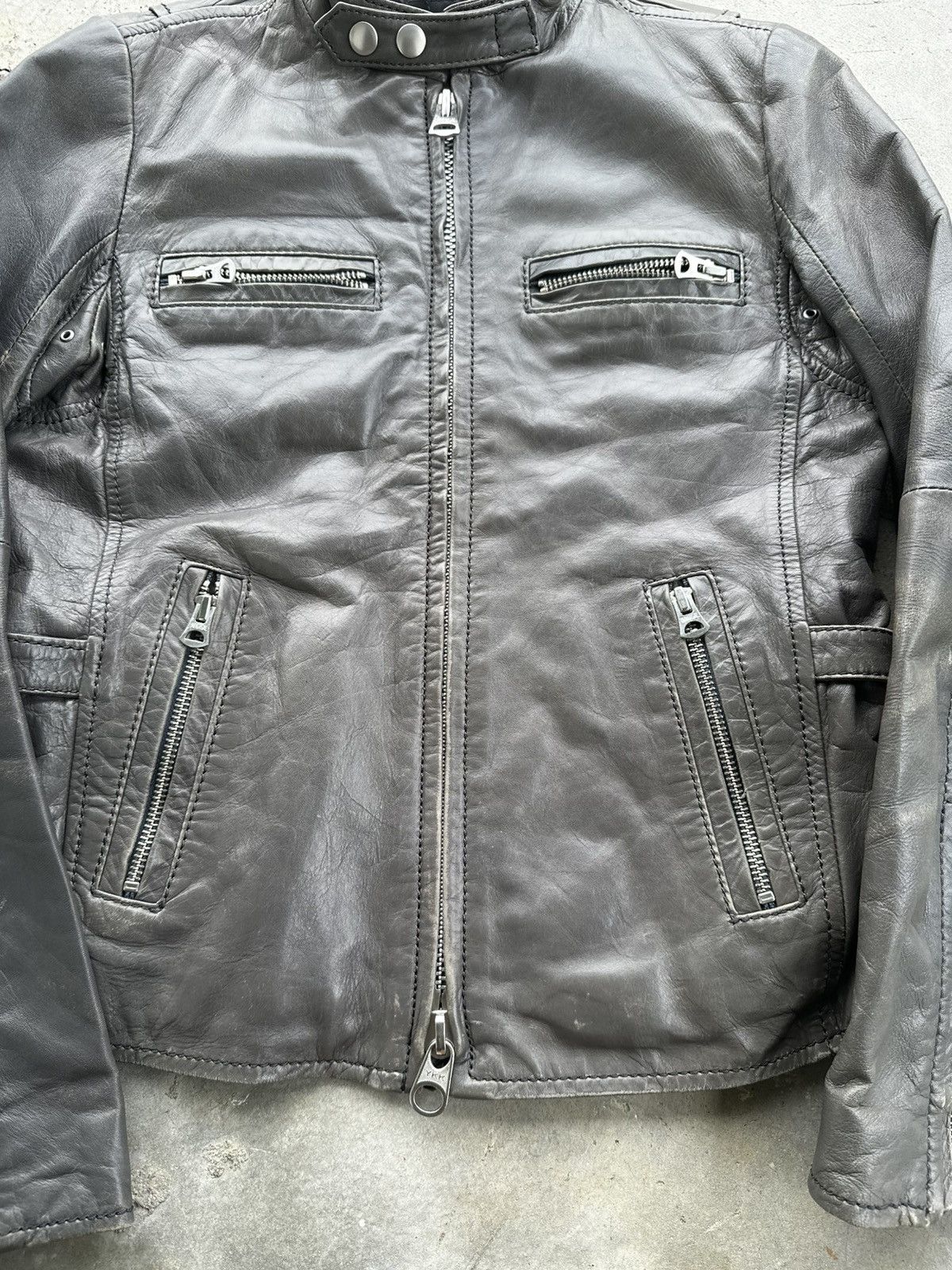 Japanese Brand Another Edition Leather Biker Crop Jacket Size US M / EU 48-50 / 2 - 5 Thumbnail