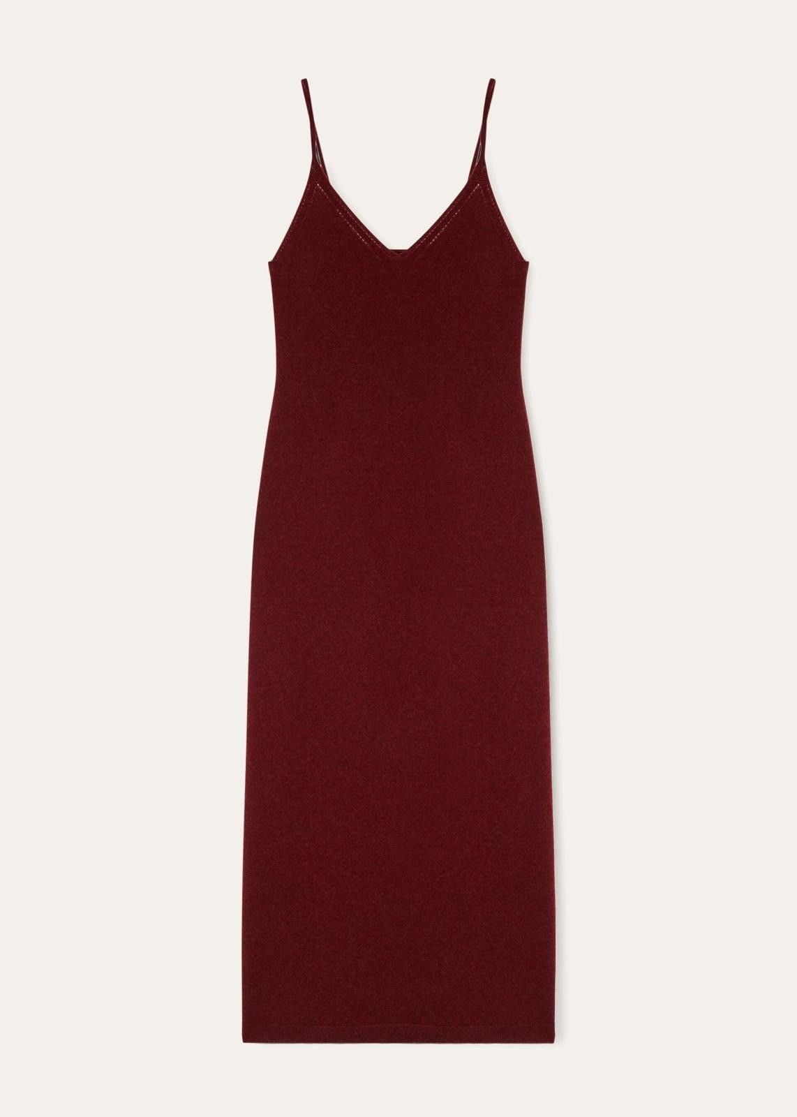Loro Piana o1srvl11e1024 Cocooning Baby Cashmere Maxi Dress in Burgundy Size M / US 6-8 / IT 42-44 - 1 Thumbnail