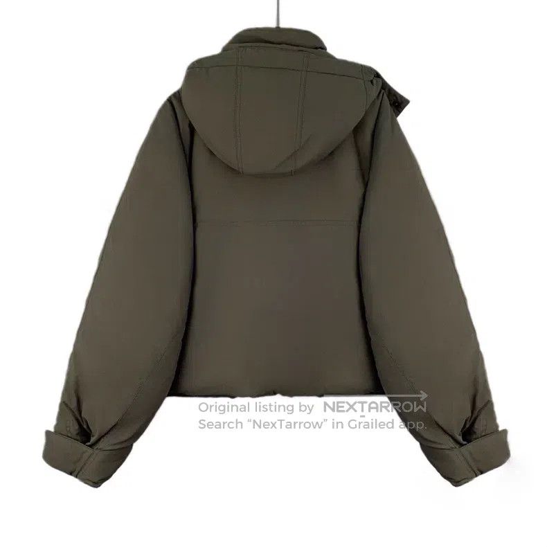 Balenciaga Balenciaga Brown-green logo letter embroidery hooded draws Size XXS / US 00 / IT 34 - 2 Thumbnail