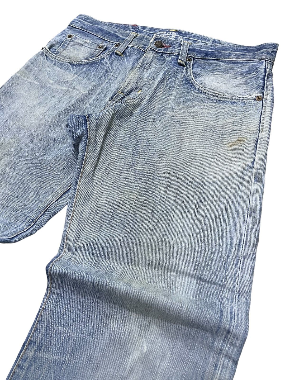 Edwin Edwin 504 Stone Light Wash Distressed Size US 33 - 3 Thumbnail