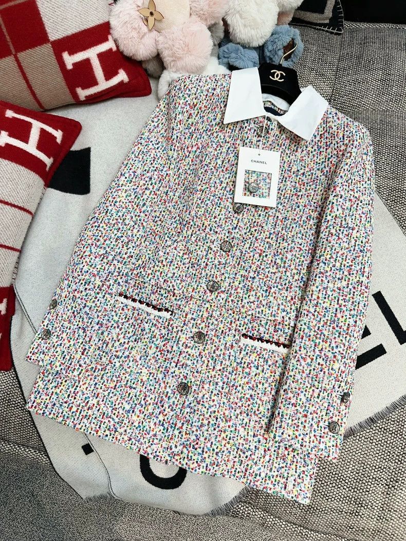 Chanel Chanel Colorful Tweed Two-Piece Shirt Jacket Size S / US 4 / IT 40 - 7 Thumbnail