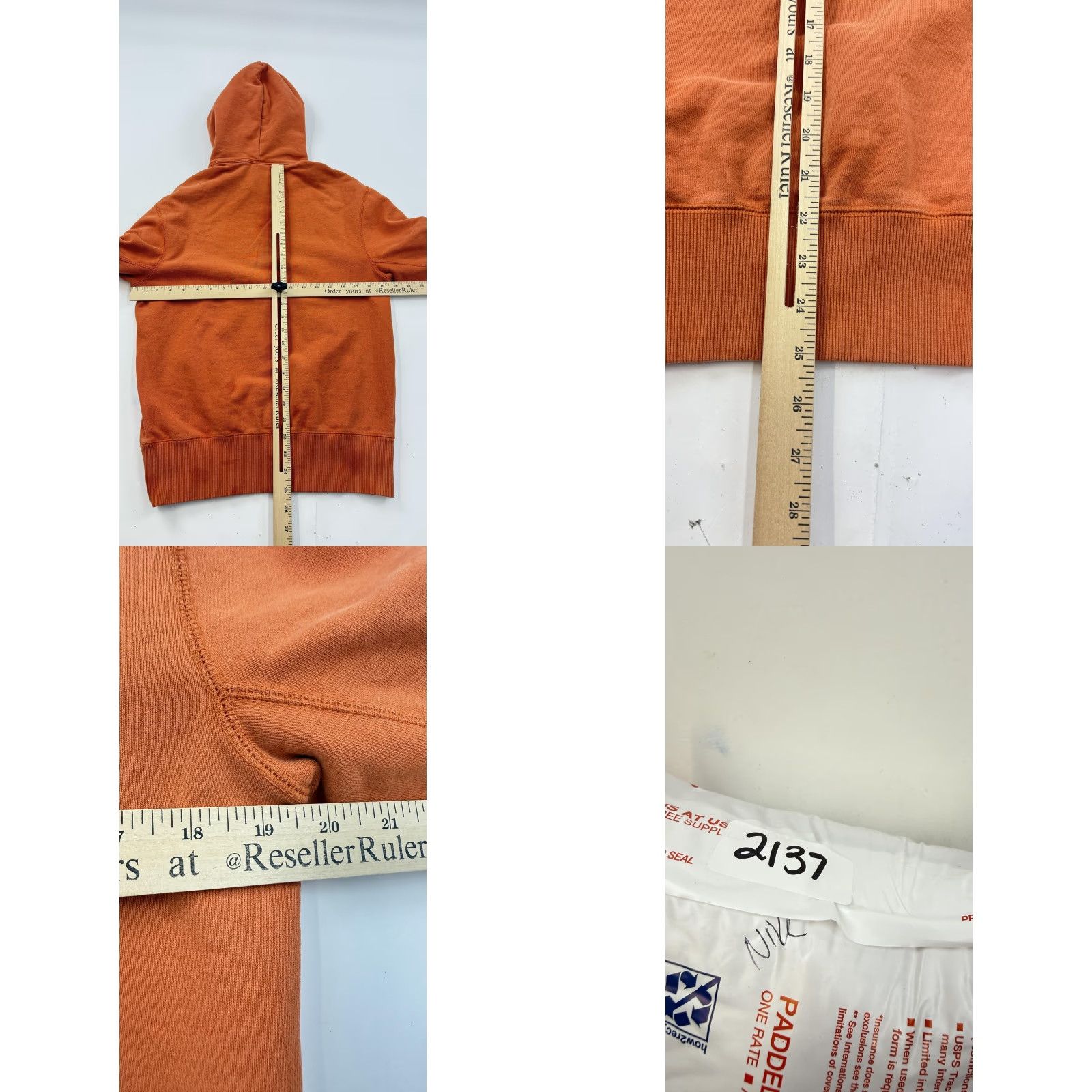 Nike Nike Hoodie Mens XS Orange Pullover Fleece Small Swoosh Logo Sweatshirt Size US XS / EU 42 / 0 - 10 Thumbnail