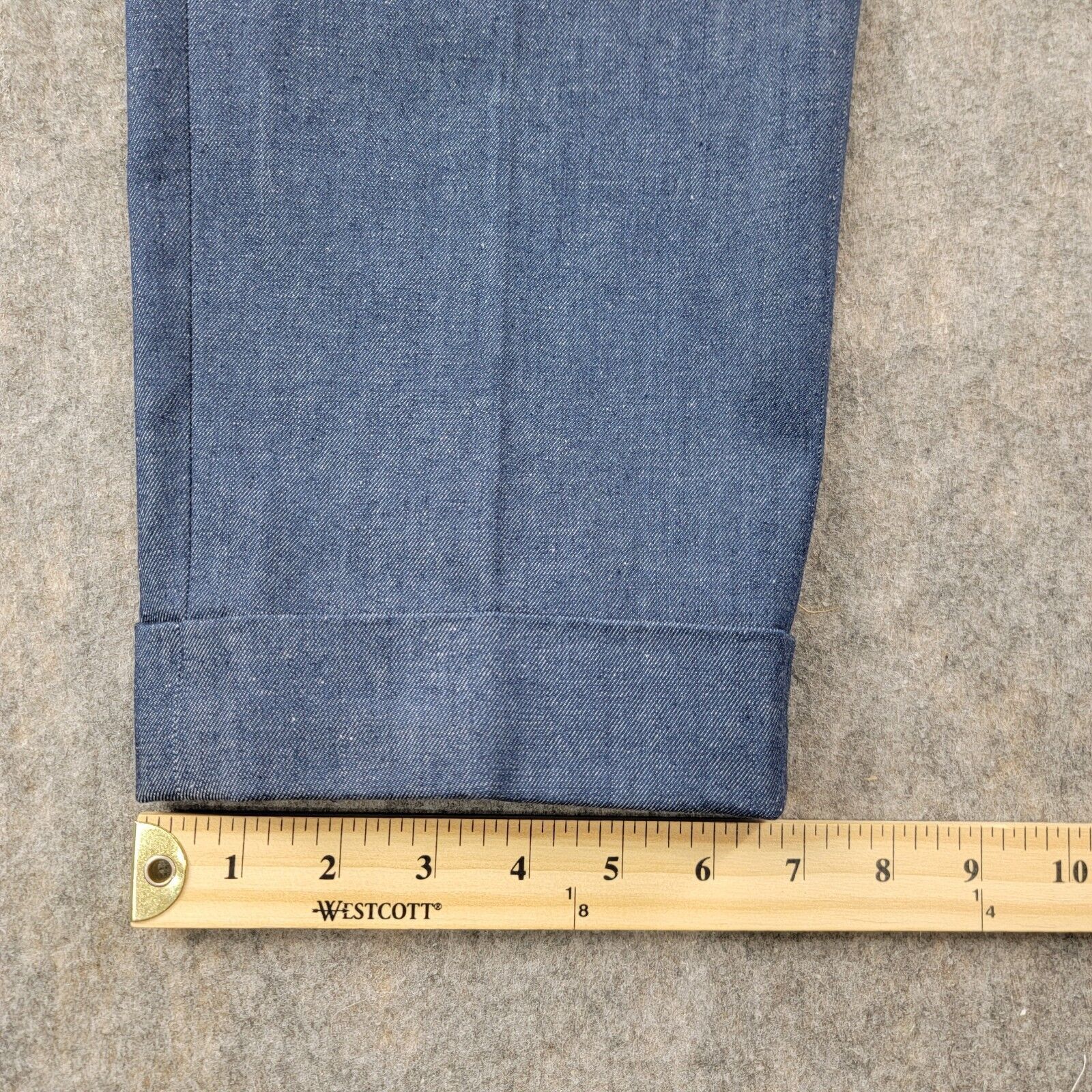 Todd Snyder Todd Snyder Cotton Silk Denim Madison Suit Pants Size US 33 - 7 Thumbnail