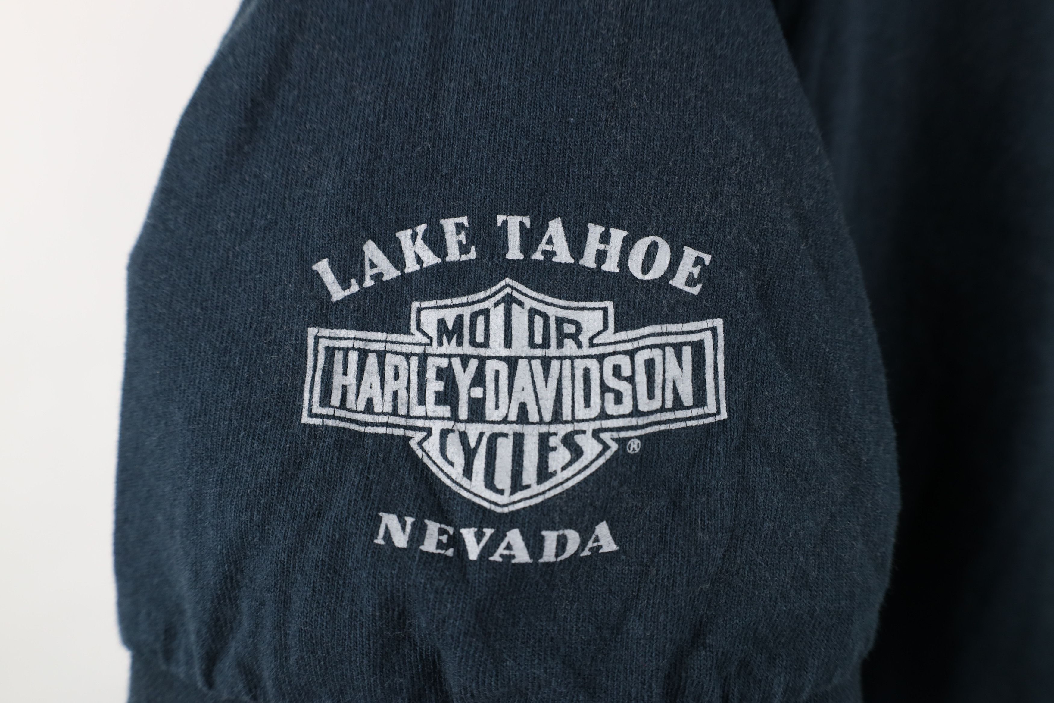 Harley Davidson Vintage Y2K 2001 Harley Davidson Polo Shirt Black USA Size US XL / EU 56 / 4 - 7 Thumbnail