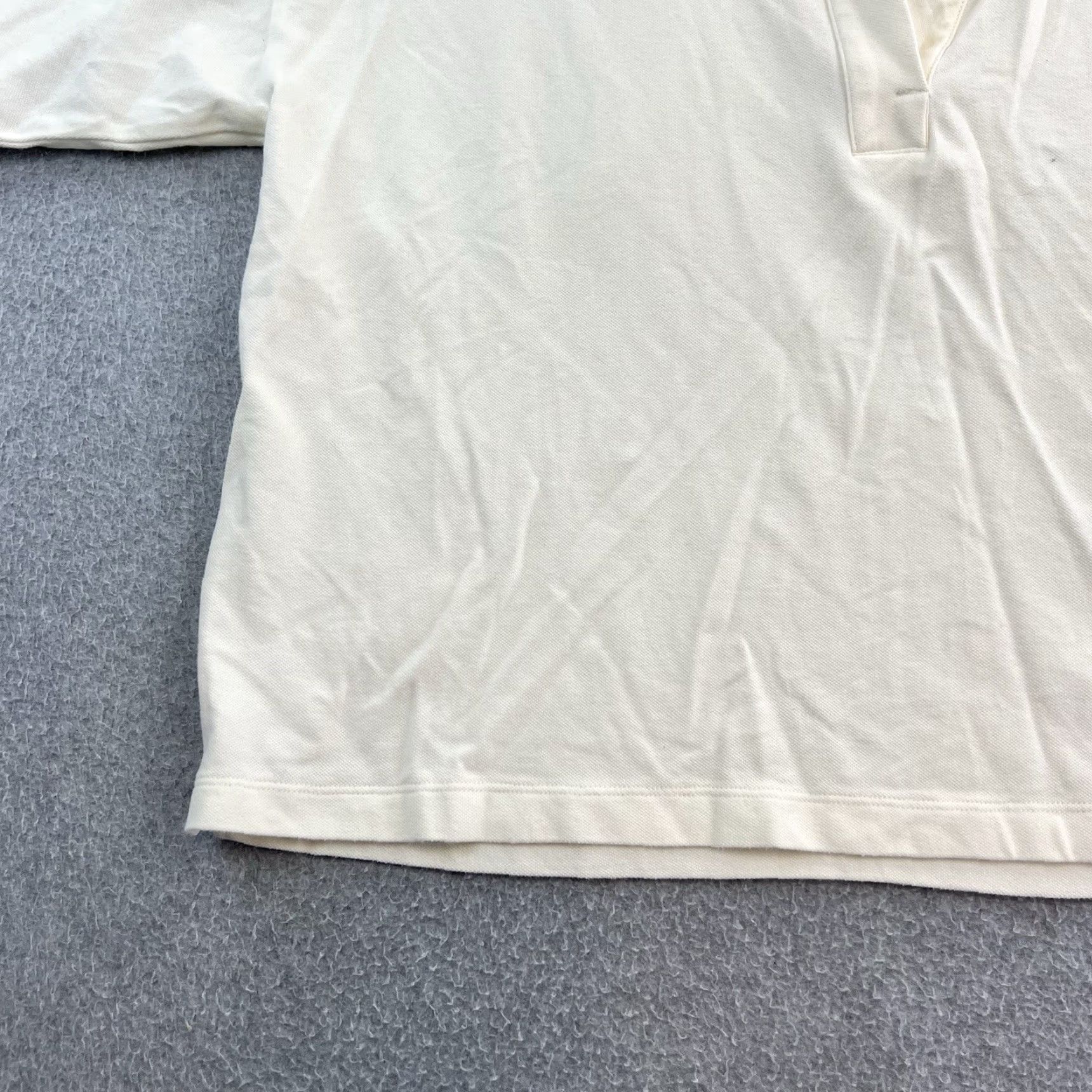 Faherty Faherty Polo Shirt Womens Large Ivory White Short Sleeve Preppy Logo Ladies Size L / US 10 / IT 46 - 7 Thumbnail