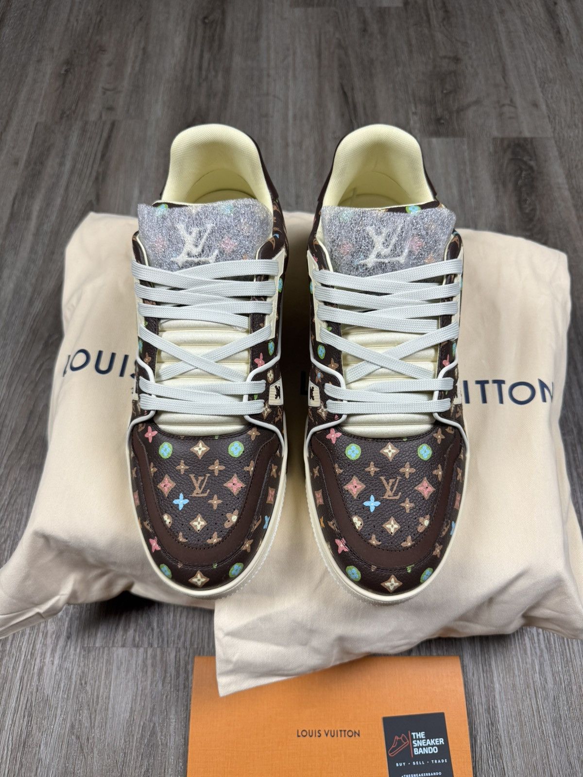 Louis Vuitton × Tyler The Creator Louis Vuitton by Tyler, the Creator LV Trainer Mocha Size US 11 / EU 44 - 2 Thumbnail