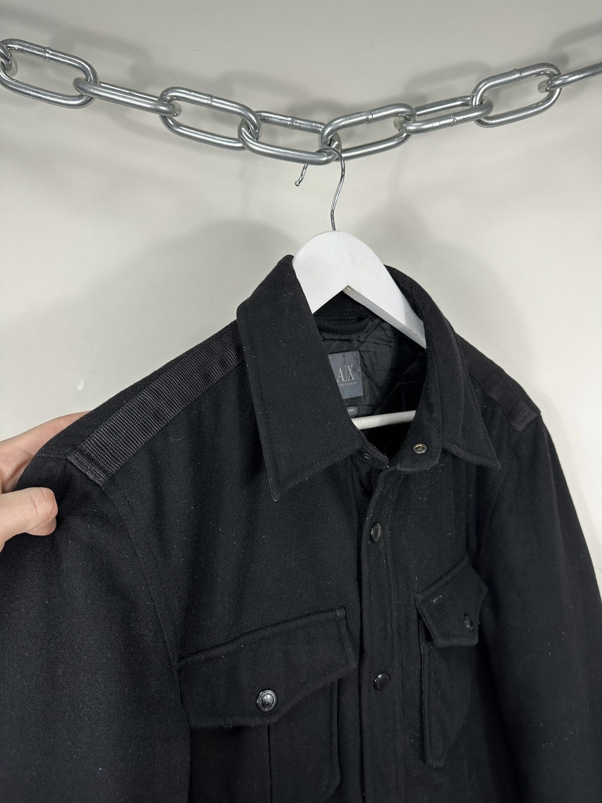 Armani Exchange Vintage Armani Exchange Luxury Designer Archival Wool Jacket Size US M / EU 48-50 / 2 - 6 Thumbnail