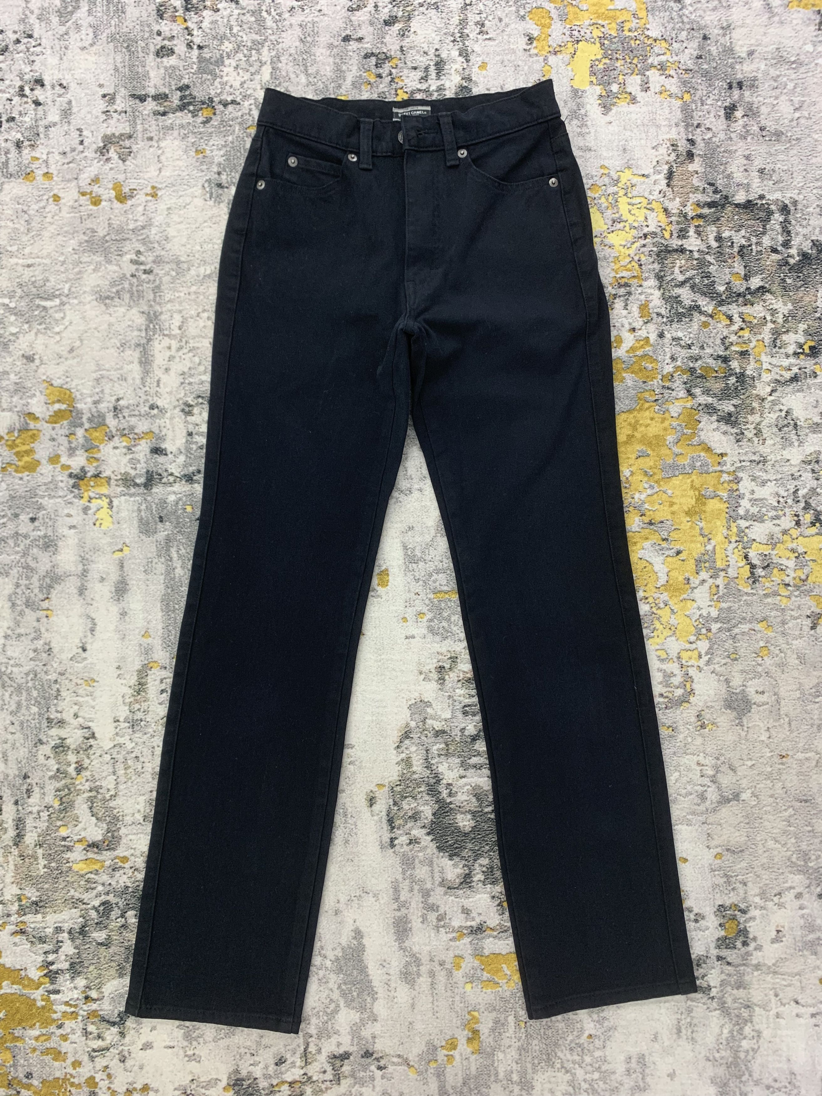 image of Trademark x Vintage Sweet Camel Pants Size 23 in Black, Women's