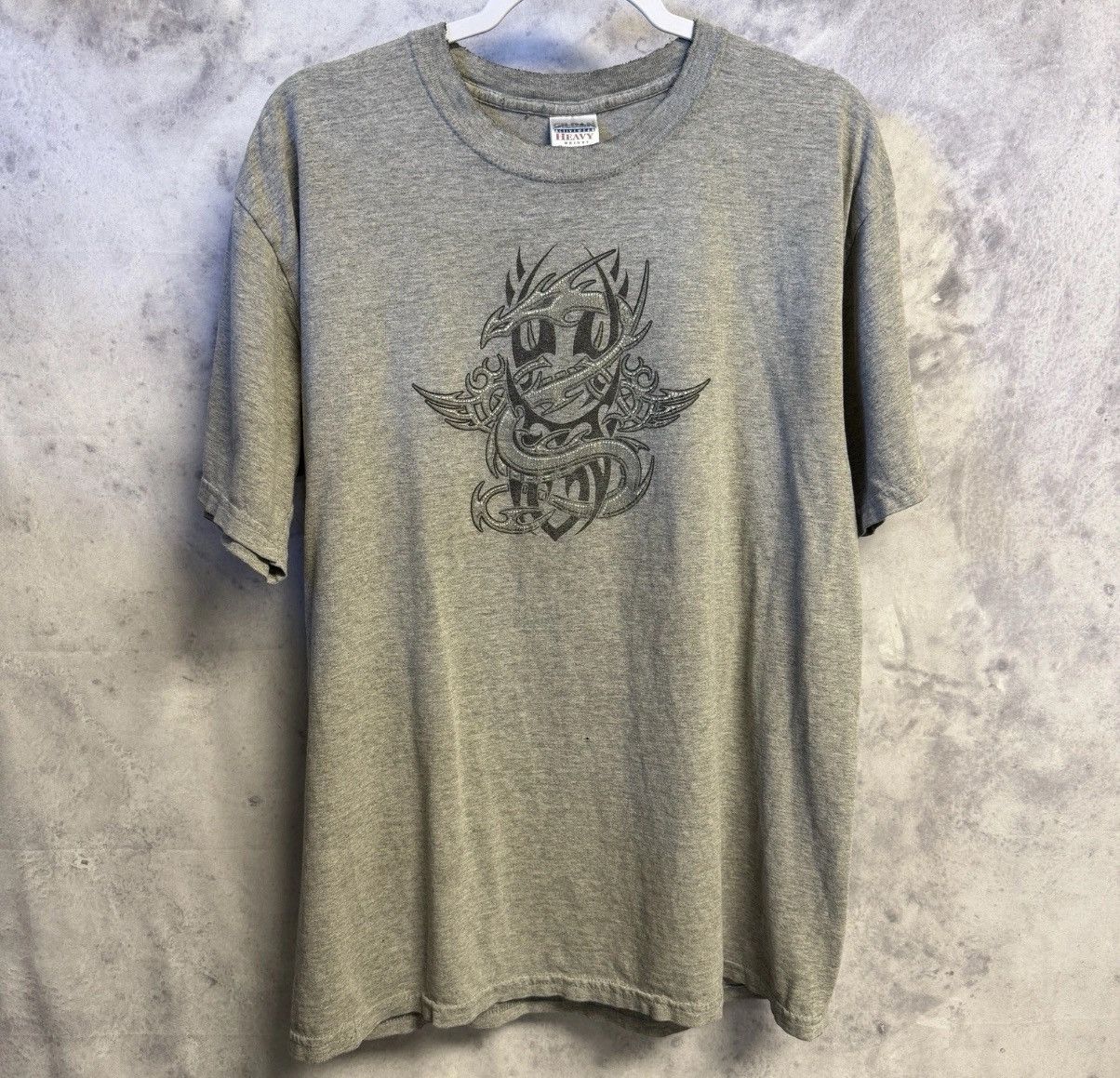 Vintage Vintage Y2K Dragon Tribal T Shirt Mens Large Gray Short Slee Size US L / EU 52-54 / 3 - 2 Thumbnail
