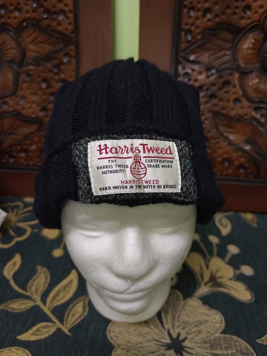 Designer × Harris Tweed × Japanese Brand Harris Tweed Beanie Snow Cap by Holo Commodity Japan Size ONE SIZE - 1 Thumbnail